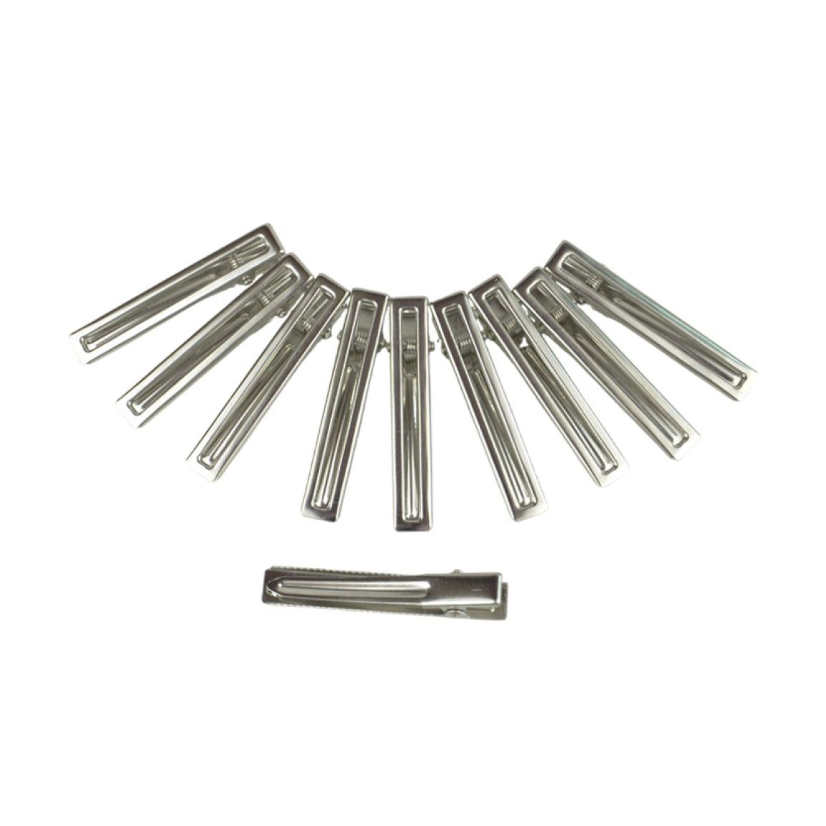 

Пробірні затискачі для волосся Cosmo Shop металеві, довжина 60 мм, 10 шт (CS7060)