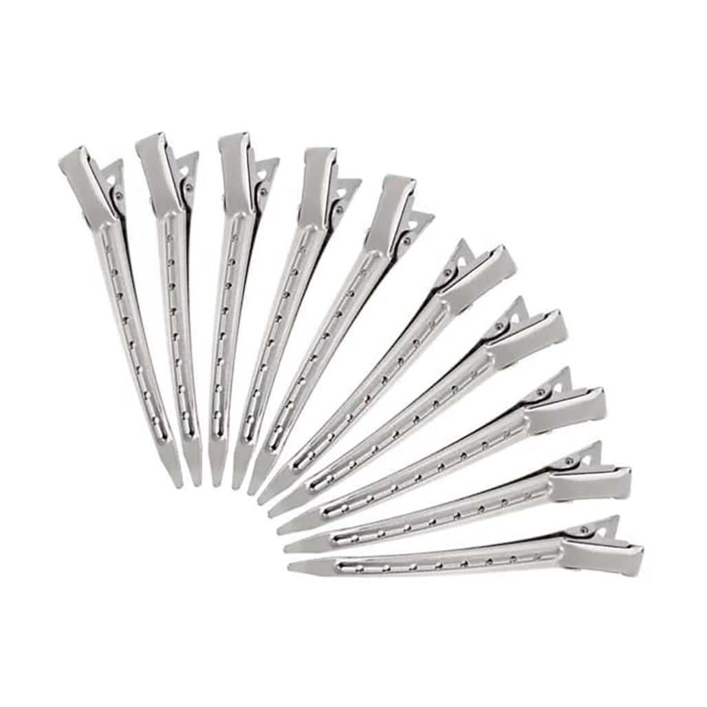 

Пробірні затискачі для волосся Cosmo Shop металеві, довжина 45 мм, 10 шт (CS72)