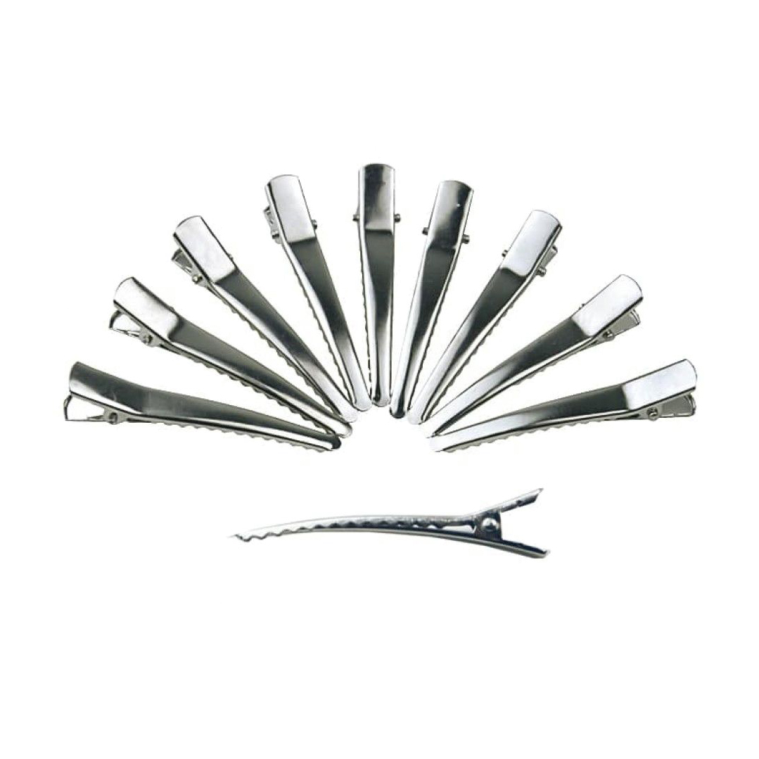 

Пробірні затискачі для волосся Cosmo Shop металеві, довжина 60 мм, 10 шт (CS7460)