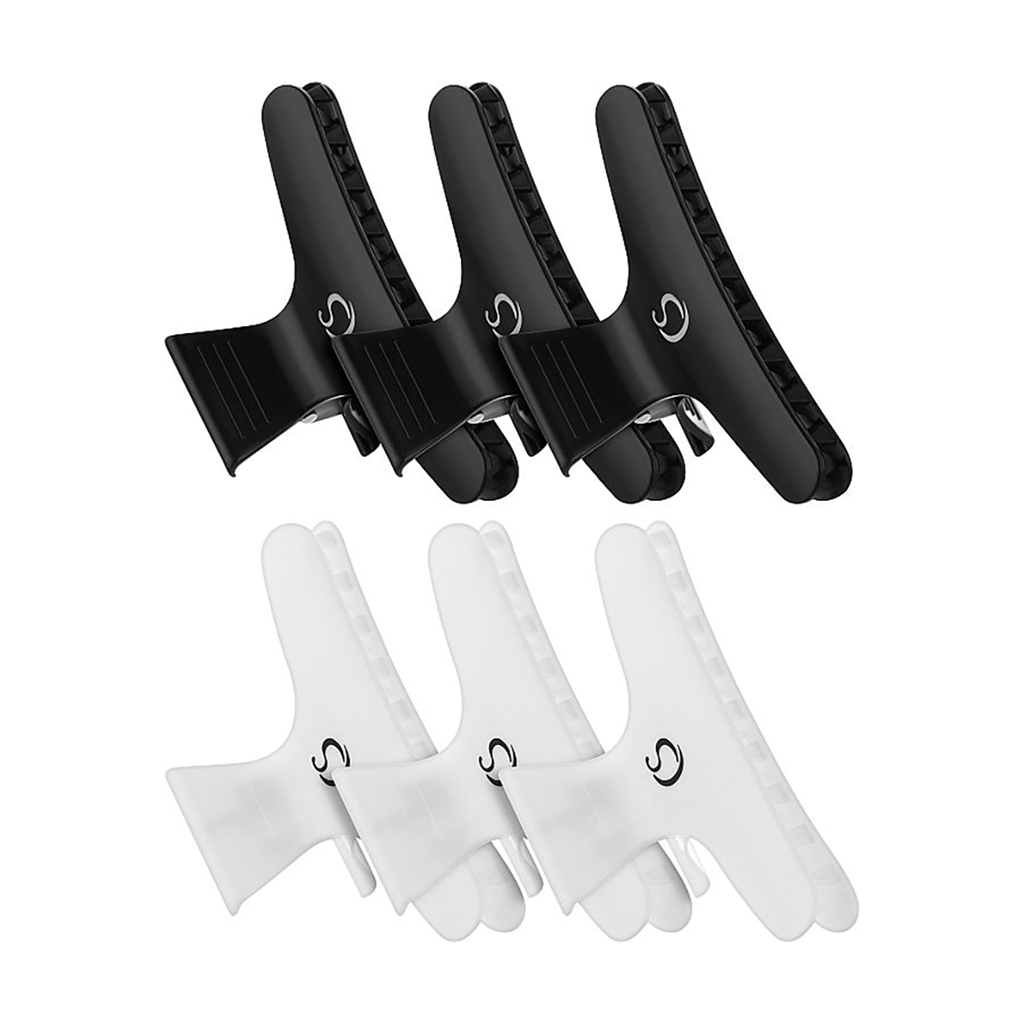 

Затискачі для волосся Cosmo Shop пластикові крабики, 8*4.5 см (чорні, 3 шт + білі, 3 шт) (CS78)