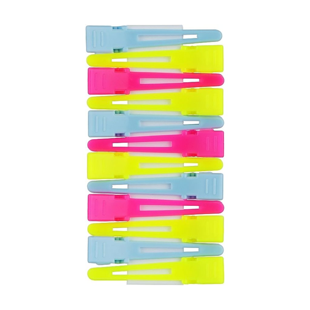 

Пробірні затискачі для волосся Cosmo Shop пластикові, кольорові, довжина 40 мм, 12 шт (CS8012)