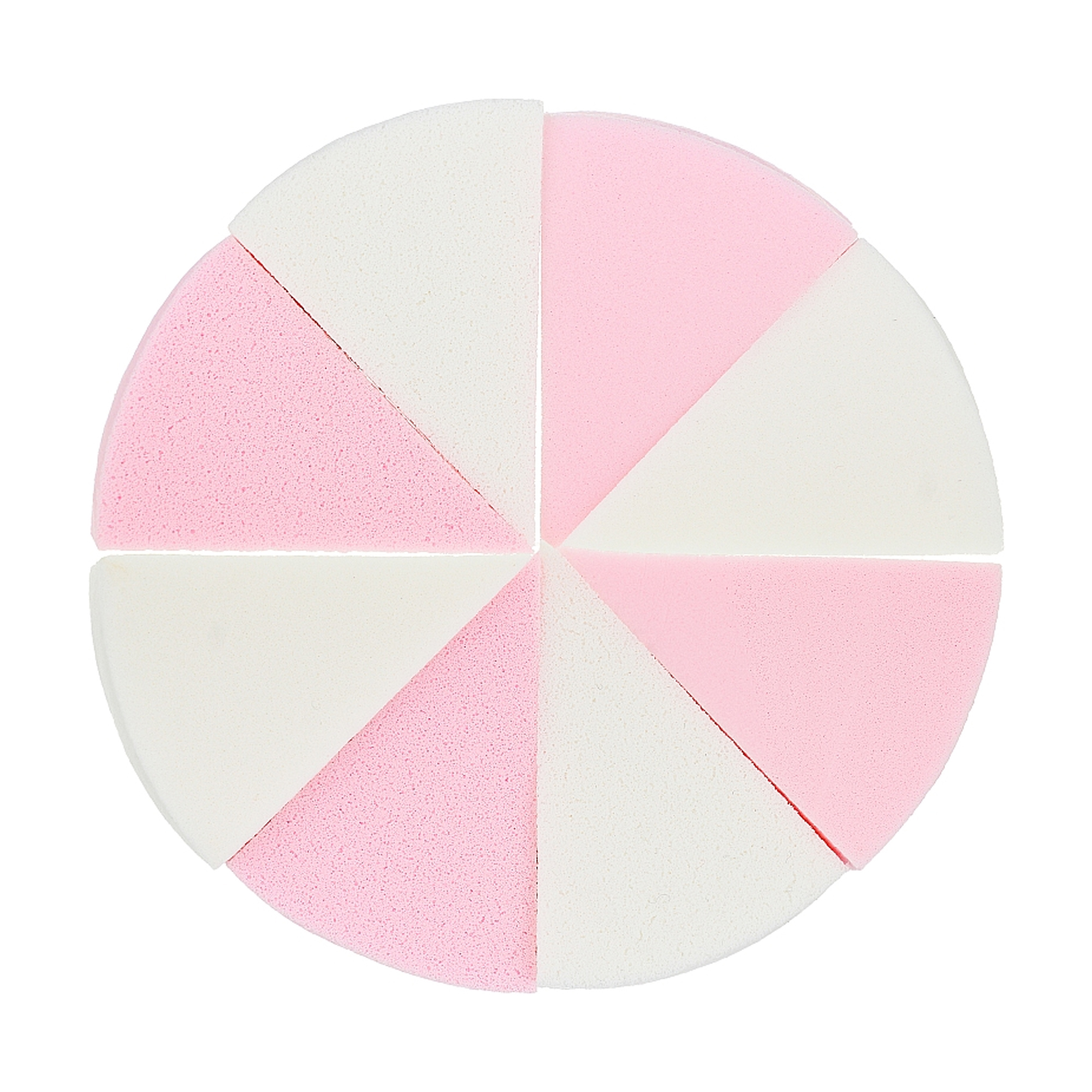 

Набір спонжів для макіяжу Cosmo Shop Коло сегментоване, біло-рожевий, 8 шт (CS075WR)