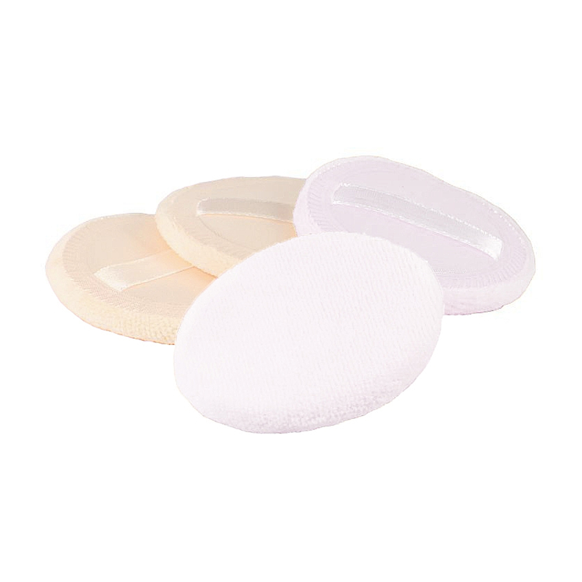 

Спонж-пухівка для пудри Cosmo Shop бежево-білий, 55 мм, 4 шт (CS055BW)