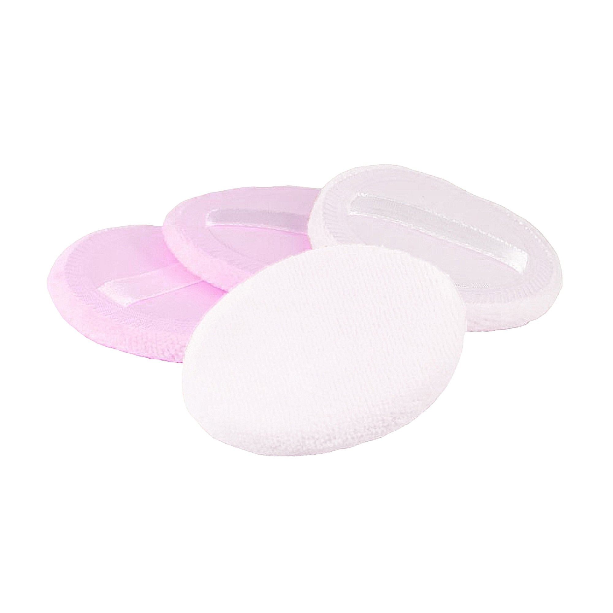 

Спонж-пухівка для пудри Cosmo Shop рожево-білий, 55 мм, 4 шт (CS055WP)