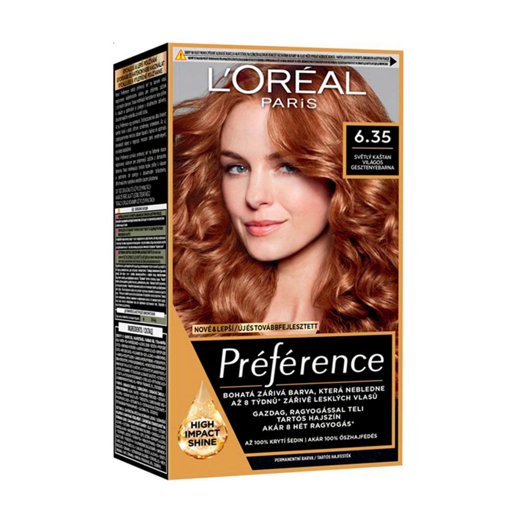 Стійка фарба для волосся L'Oreal Paris Preference 6.35, 174 мл