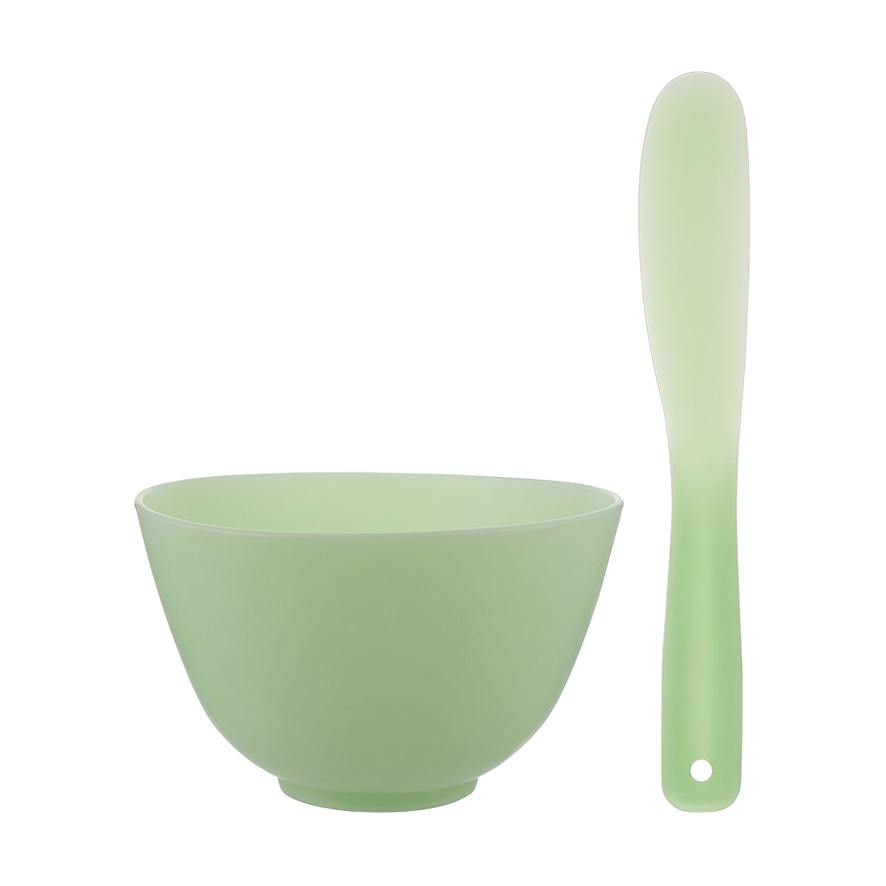 

Набір для косметичних продуктів Cosmo Shop силікон, зелений (миска, 1 шт + лопатка, 1 шт) (CS095G)