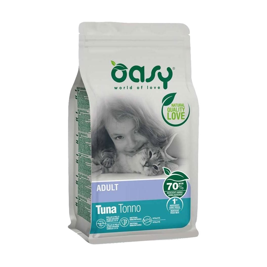 

Сухий корм для котів Oasy Lifestage Adult Tuna з тунцем, 300 г