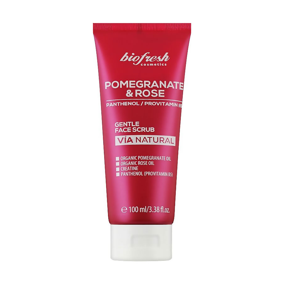 

Ніжний скраб для обличчя BioFresh Via Natural Pomergranate & Rose Gentle Face Scrub, 100 мл