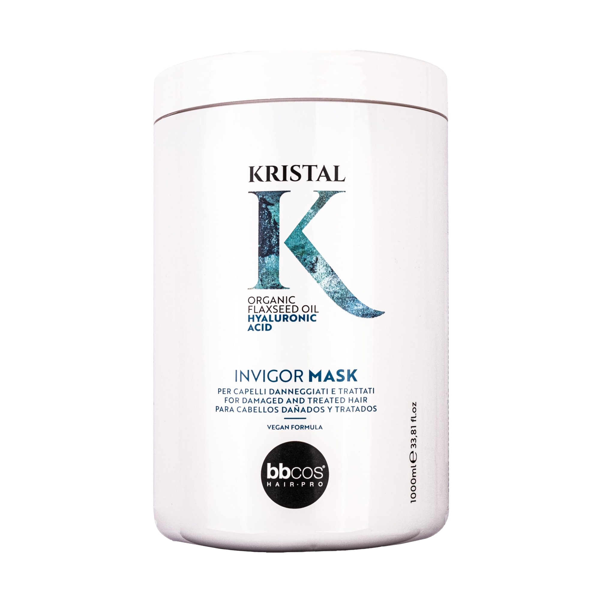 

Маска BBcos Kristal Invigor Mask для пошкодженого волосся, 1 л