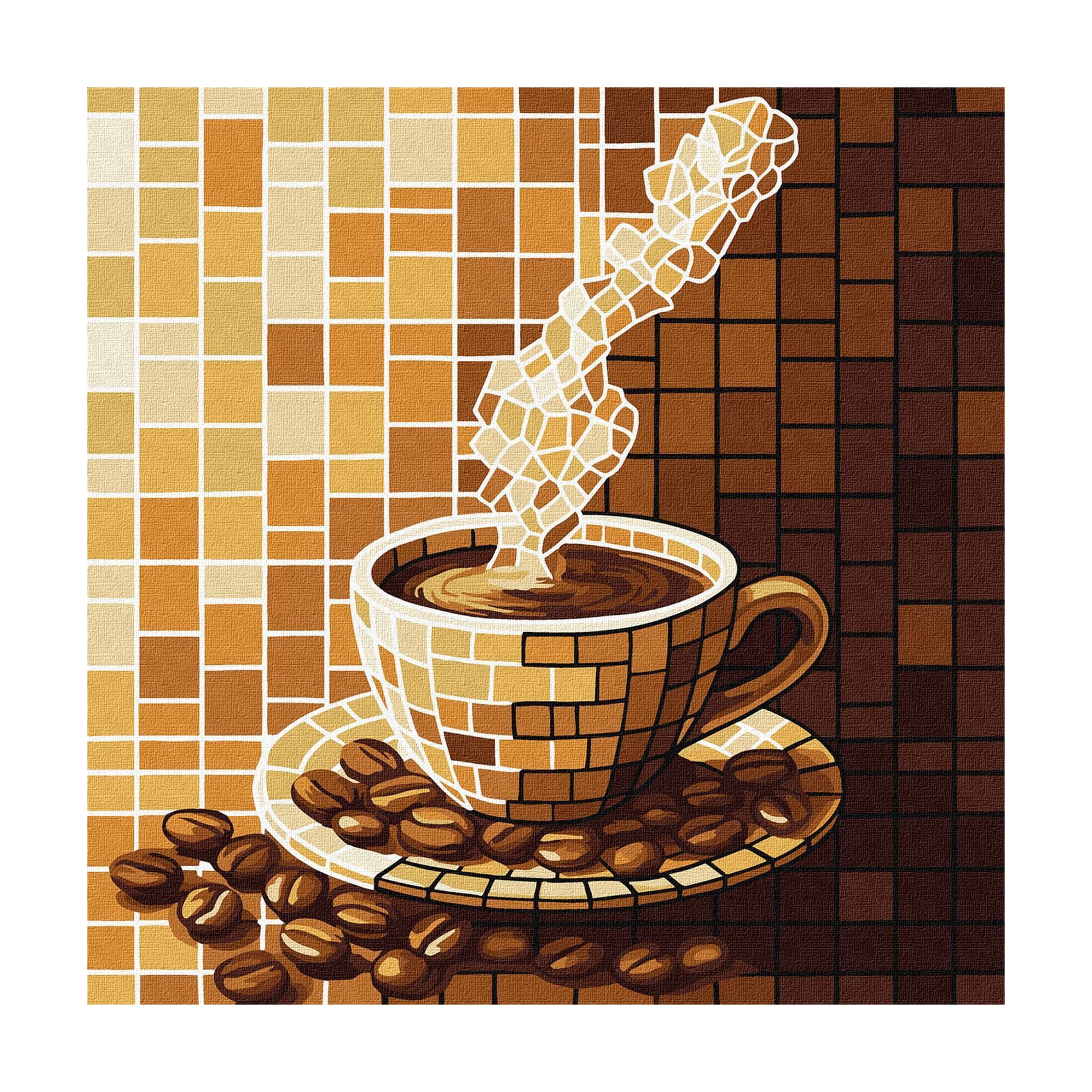 

Картина за номерами Ideyka Вітраж. Кава, 30*30 см (KHO5166)