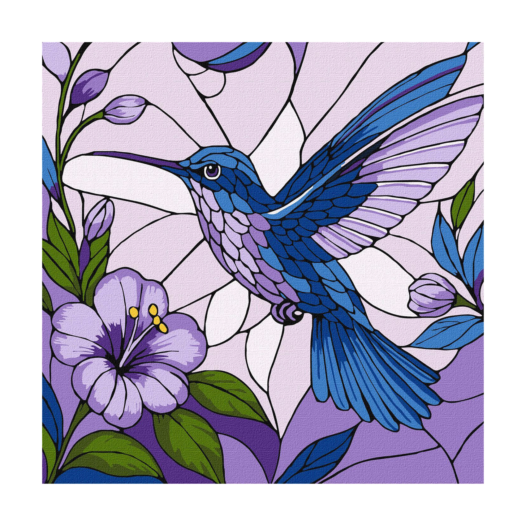 

Картина за номерами Ideyka Вітраж. Колібрі, 30*30 см (KHO6790)