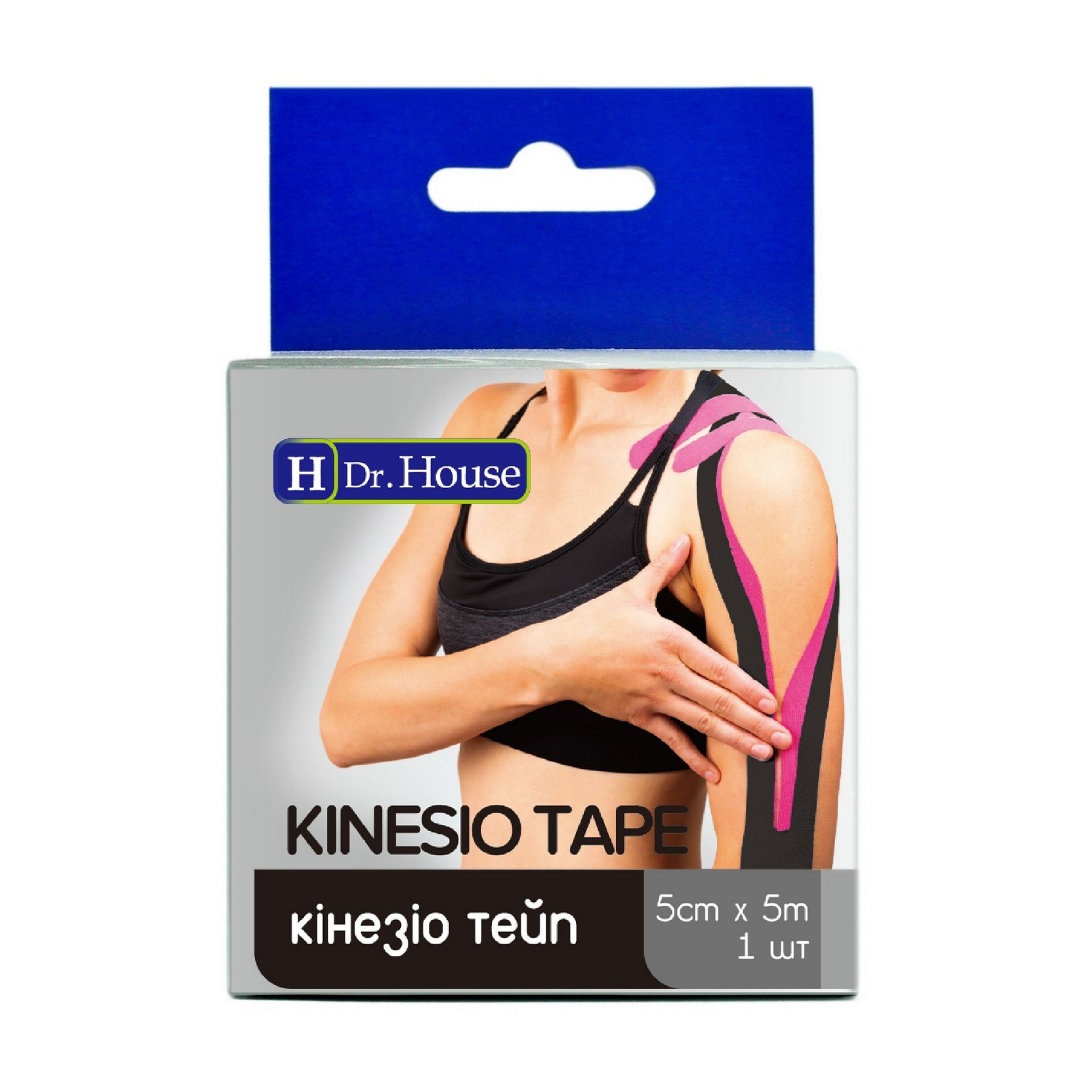 

Пластир медичний Dr. House Кінезіо тейп, чорний, 5 см*5 м, 1 шт