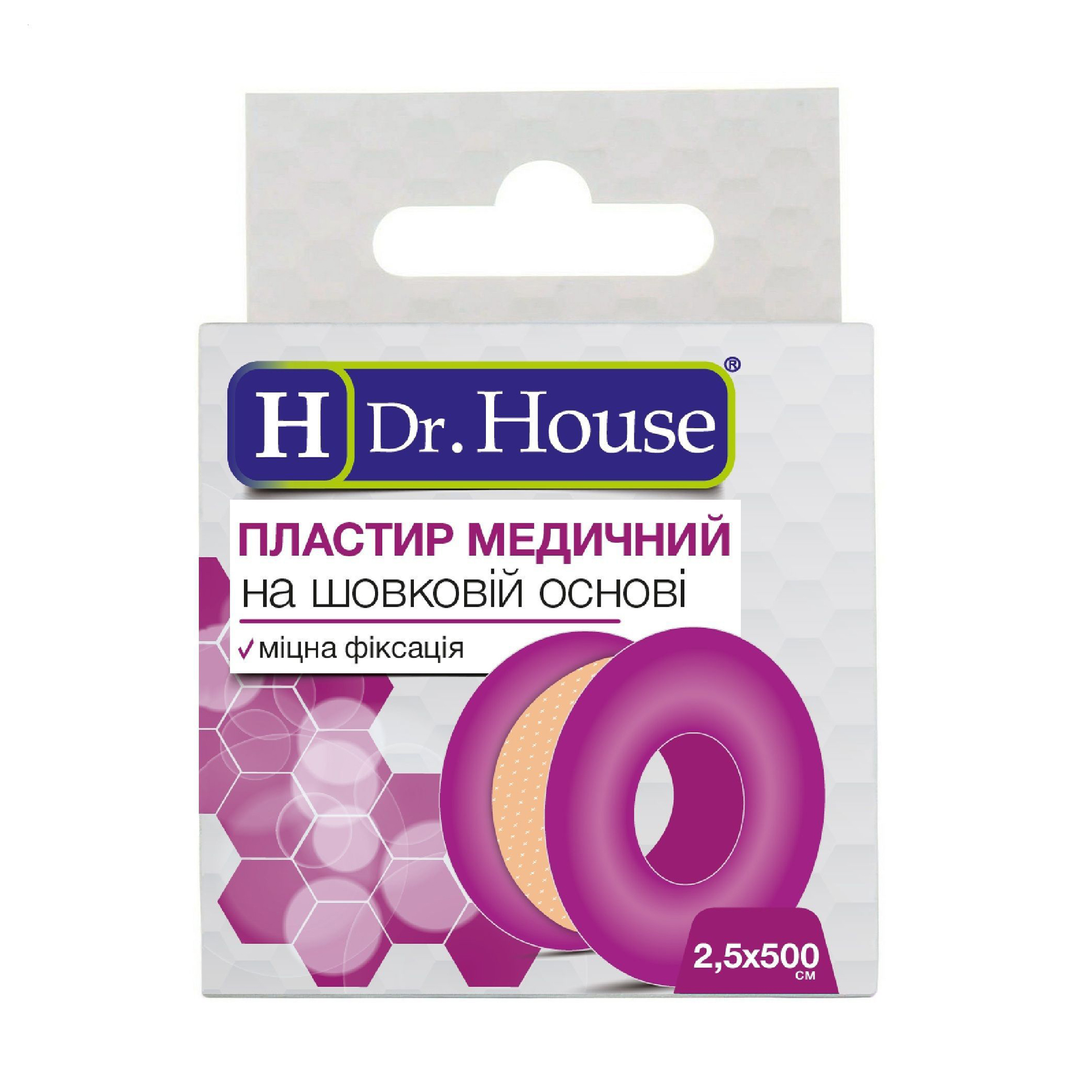 

Уцінка! Пластир медичний Dr. House на шовковій основі, в картонній коробці, 2.5*500 см
