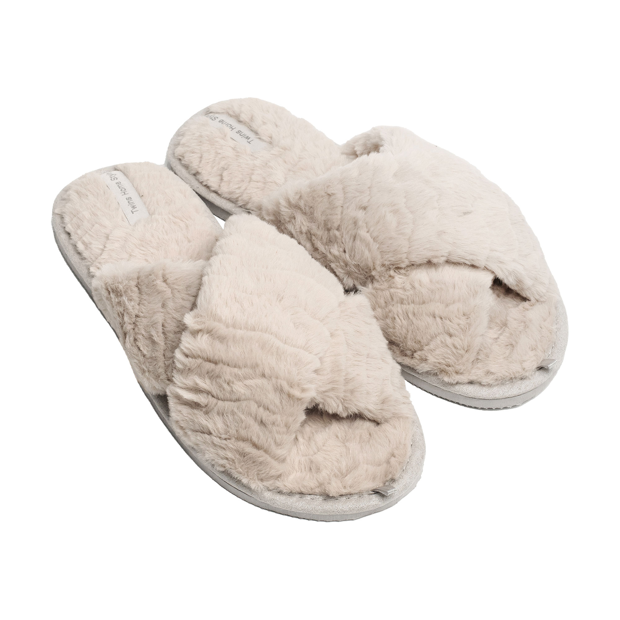 

Жіночі домашні капці Twins HS хутрянi, перехрест, Beige, розмір 40 (26 см)