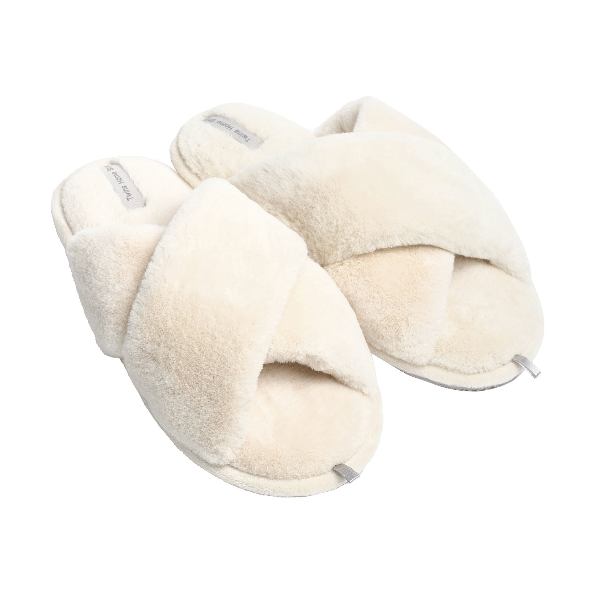 

Жіночі домашні капці Twins HS-LUX хутрянi, перехрест, Milk, розмір 38-39 (25 см)