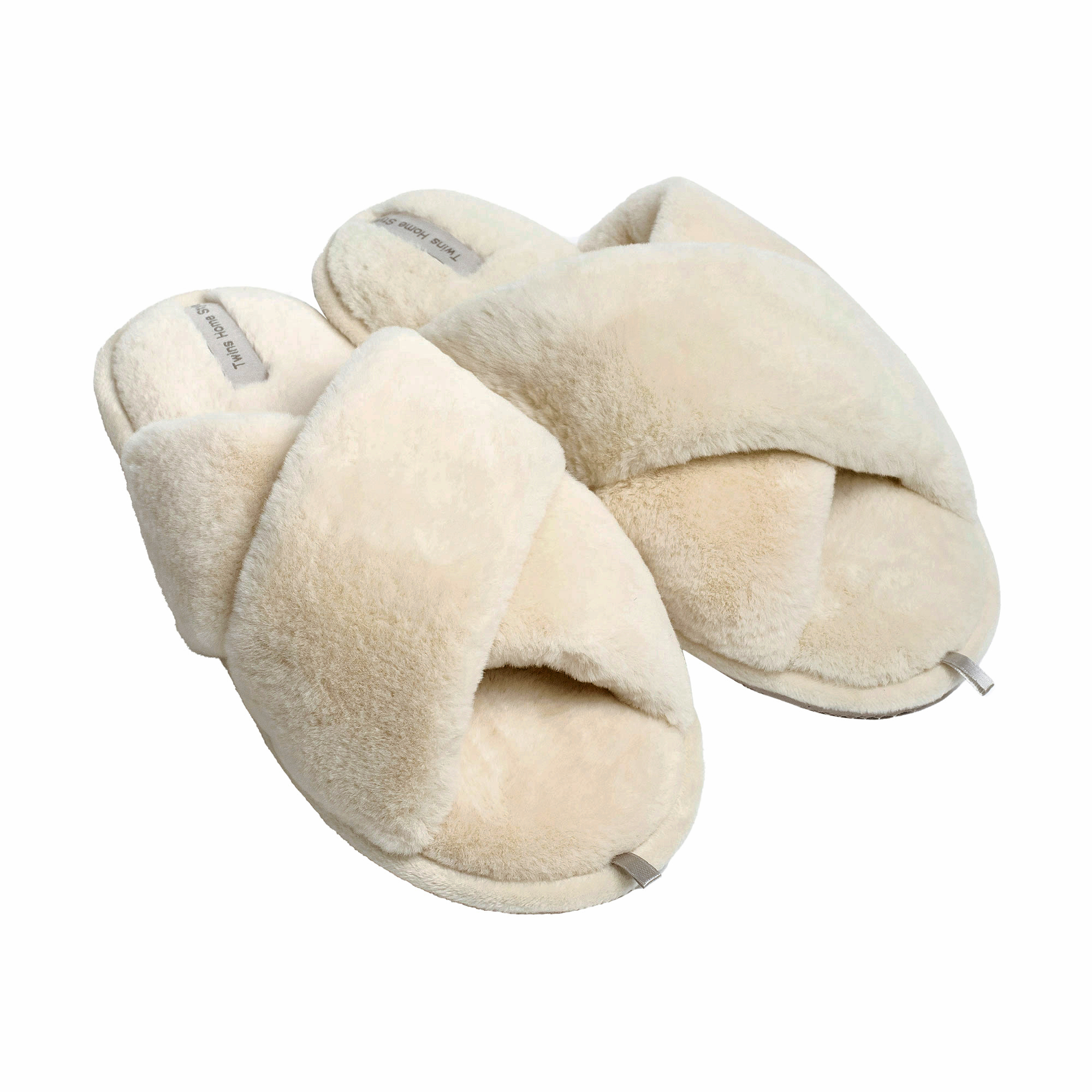 

Жіночі домашні капці Twins HS-LUX хутрянi, перехрест, Milk, розмір 38-39 (25 см)