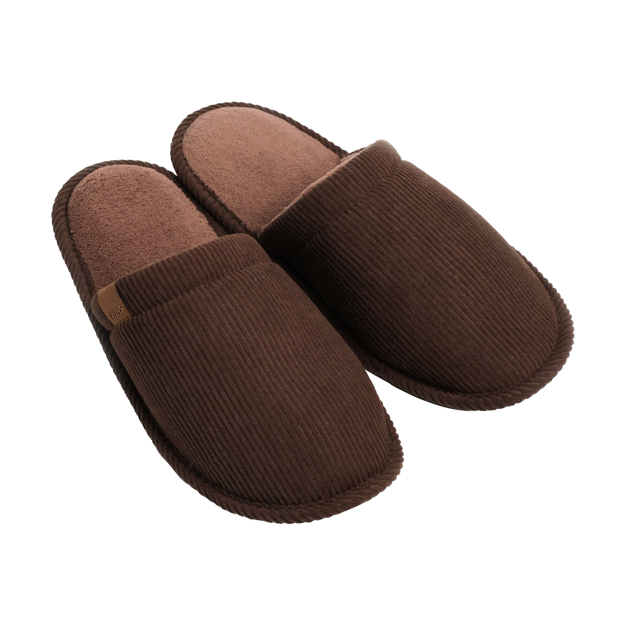 

Чоловічі домашні капці Twins HS-OZ, вельвет, коричневі, розмір 40-41
