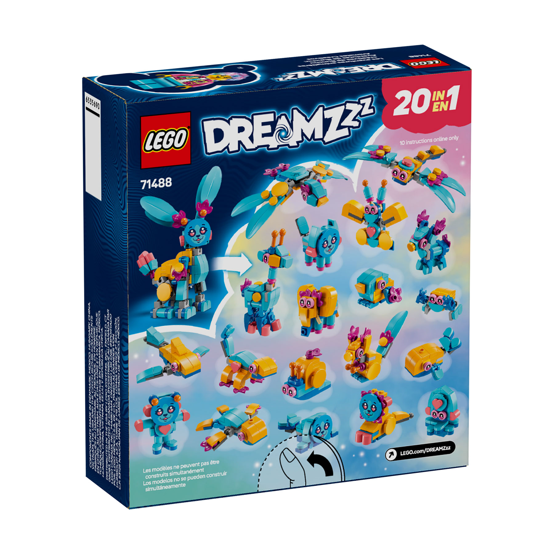 

Конструктор LEGO DREAMZzz Творчі тваринні пригоди Бунчу, 143 деталі, від 7 років (71488)