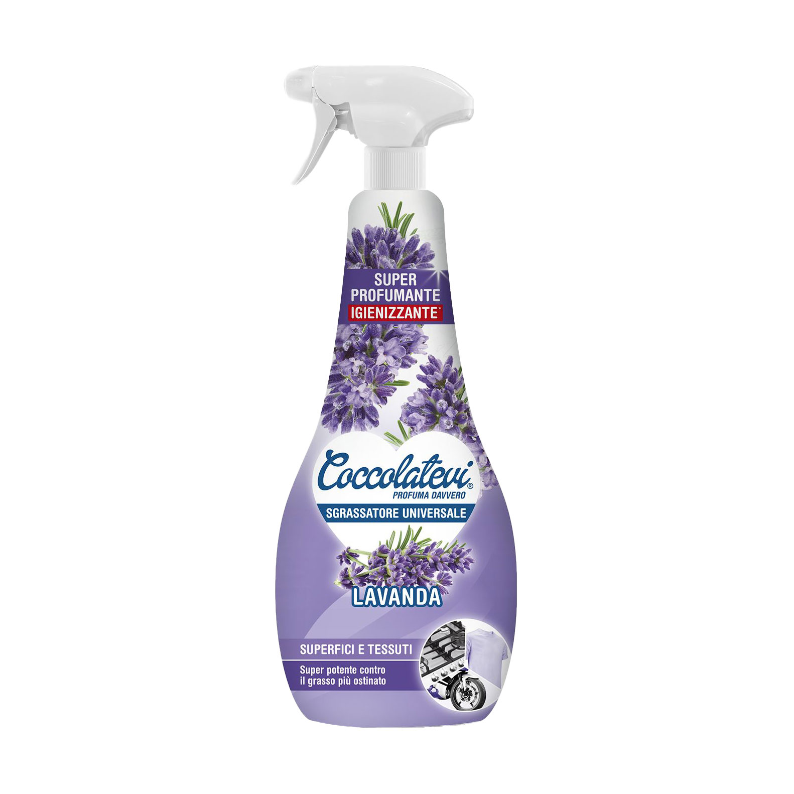 

Універсальний знежирювач для поверхонь та тканин Coccolatevi Лаванда, 750 мл