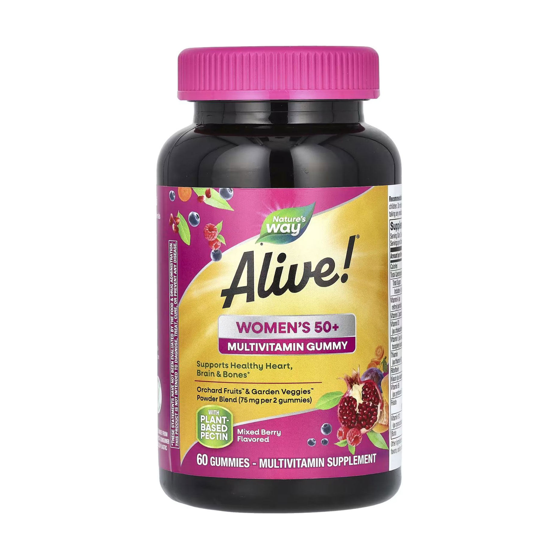 

Мультивітаміни для жінок 50+ Nature's Way Alive! Women's 50+ Gummy Vitamins, 60 жувальних таблеток