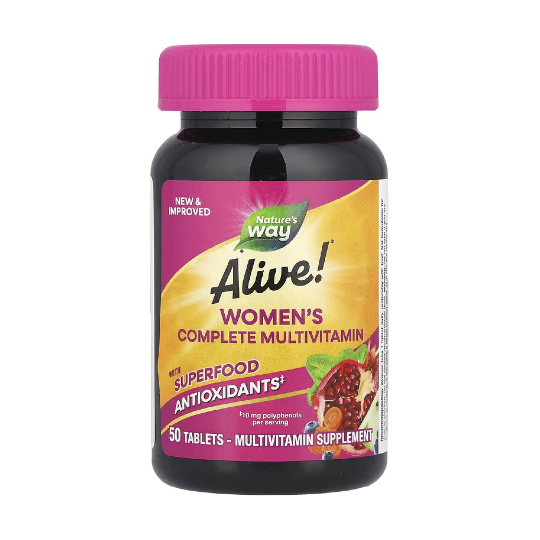 

Мультивітаміни для жінок Nature's Way Alive! Women's Energy Complete Multivitamin, 50 таблеток