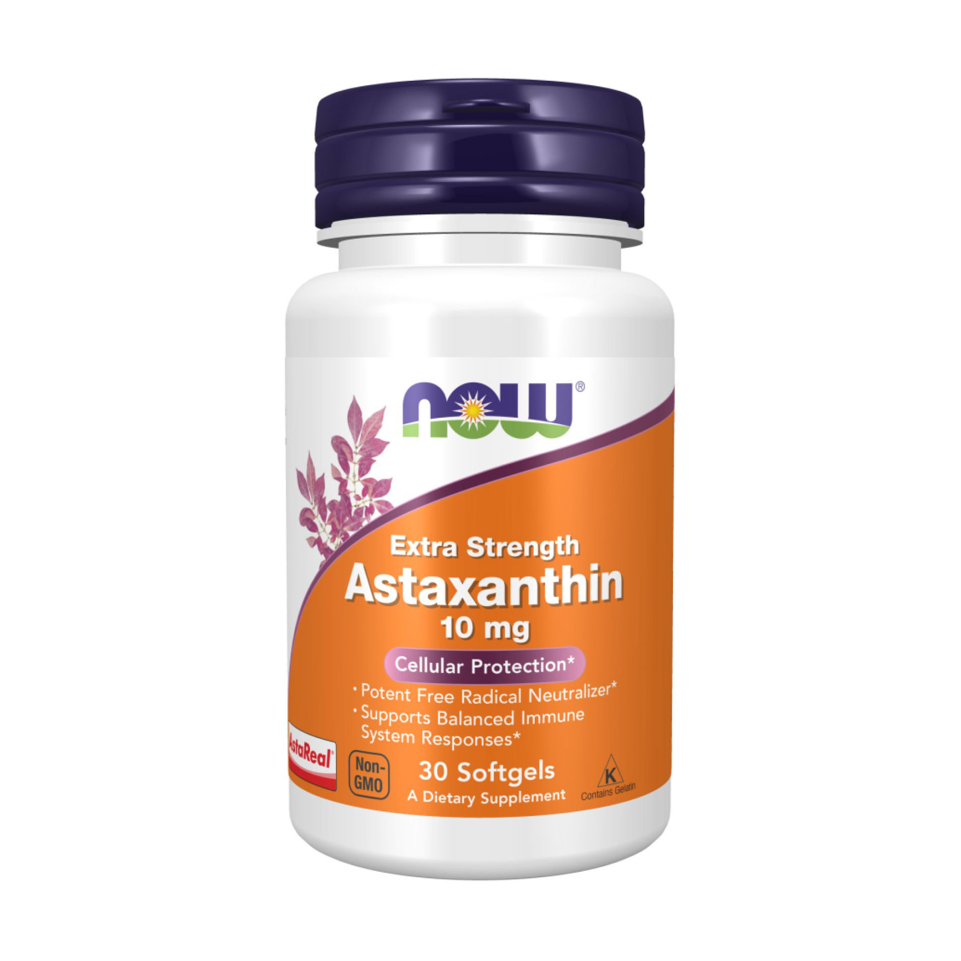 

Астаксантин NOW Foods Astaxanthin 10 мг, 30 гелевих капсул
