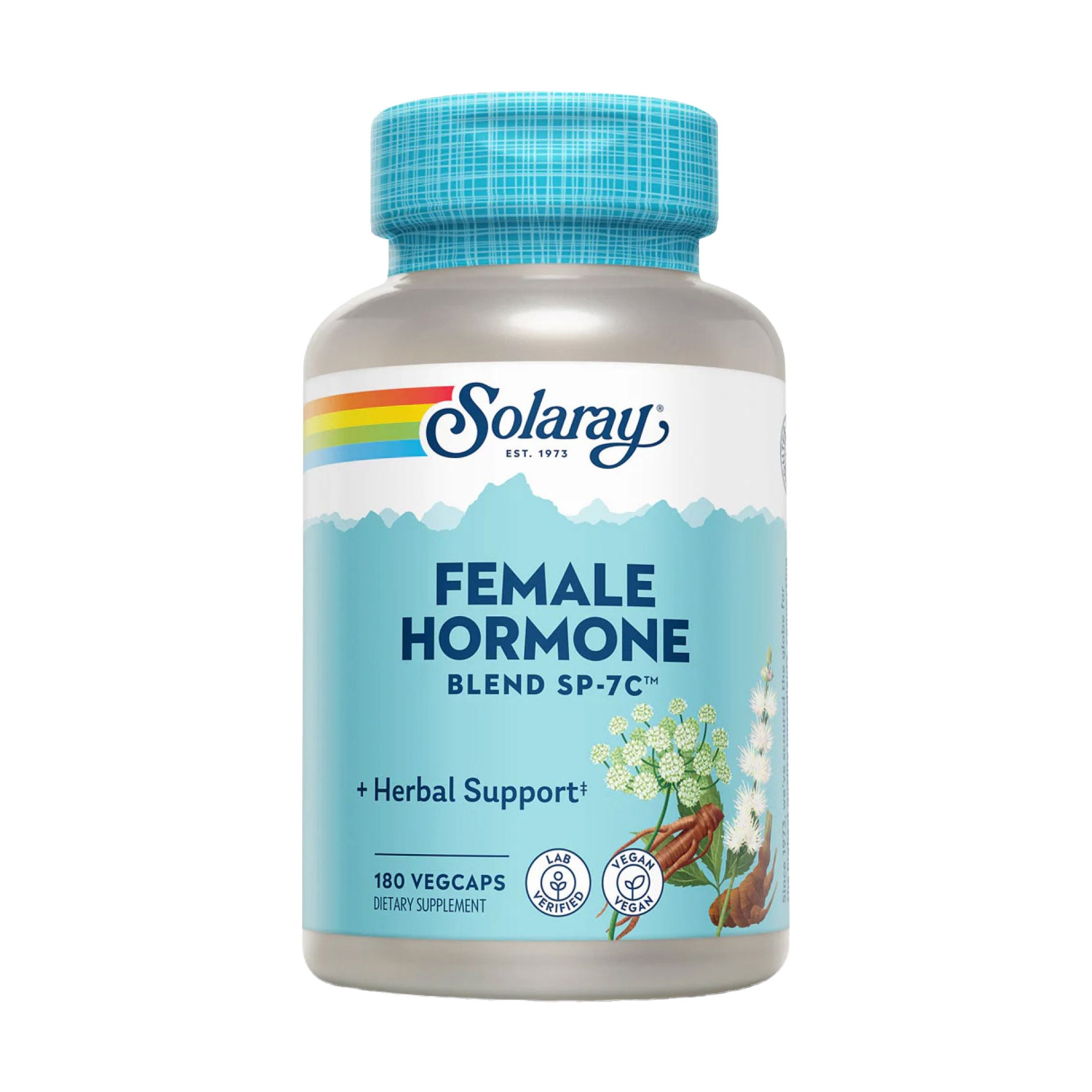 

Комплекс жіночих гормонів Solaray Female Hormone Blend SP-7C, 180 вегетаріанських капсул