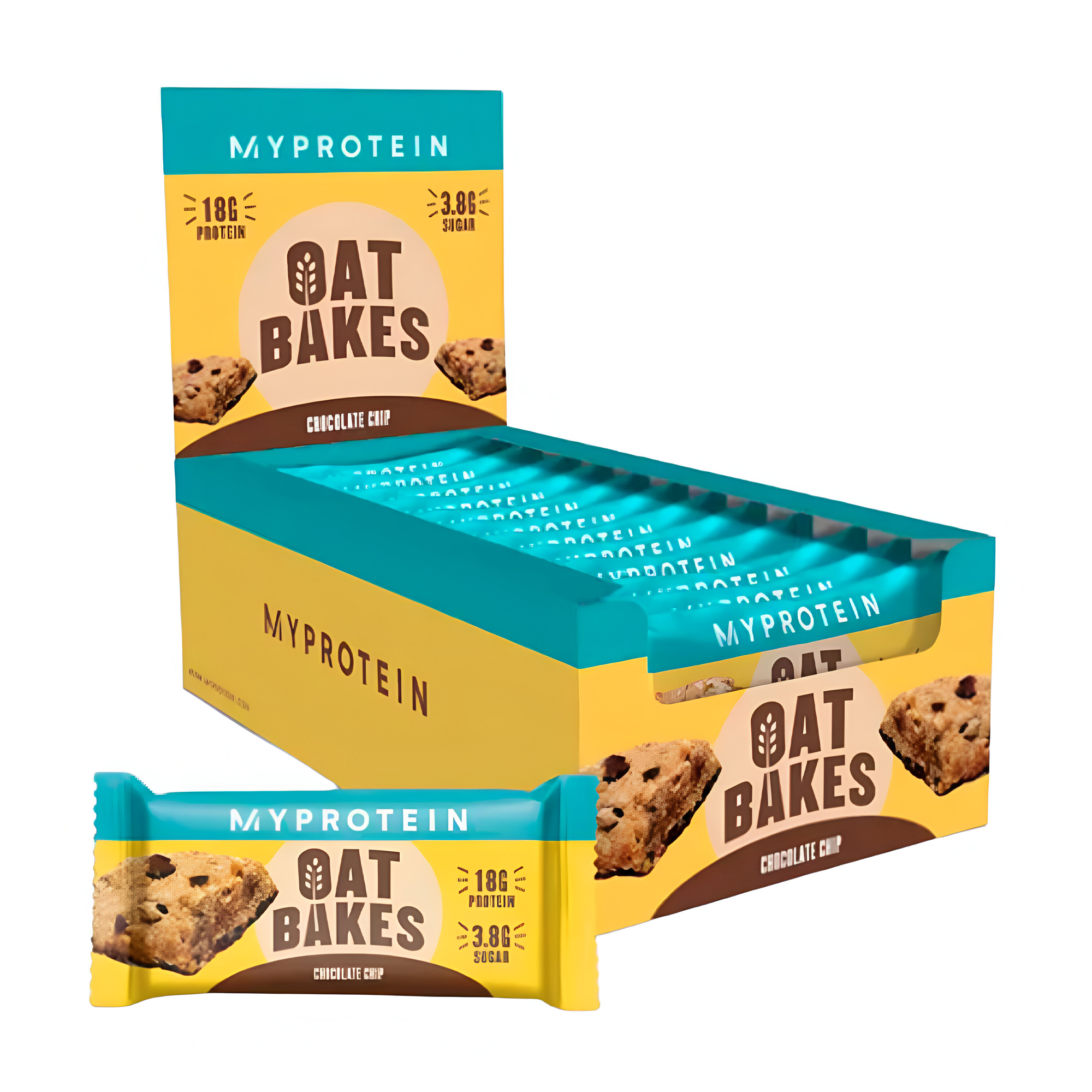 

Протеїновий батончик Myprotein Oat Bakes Шоколадна крихта, 12*75 г