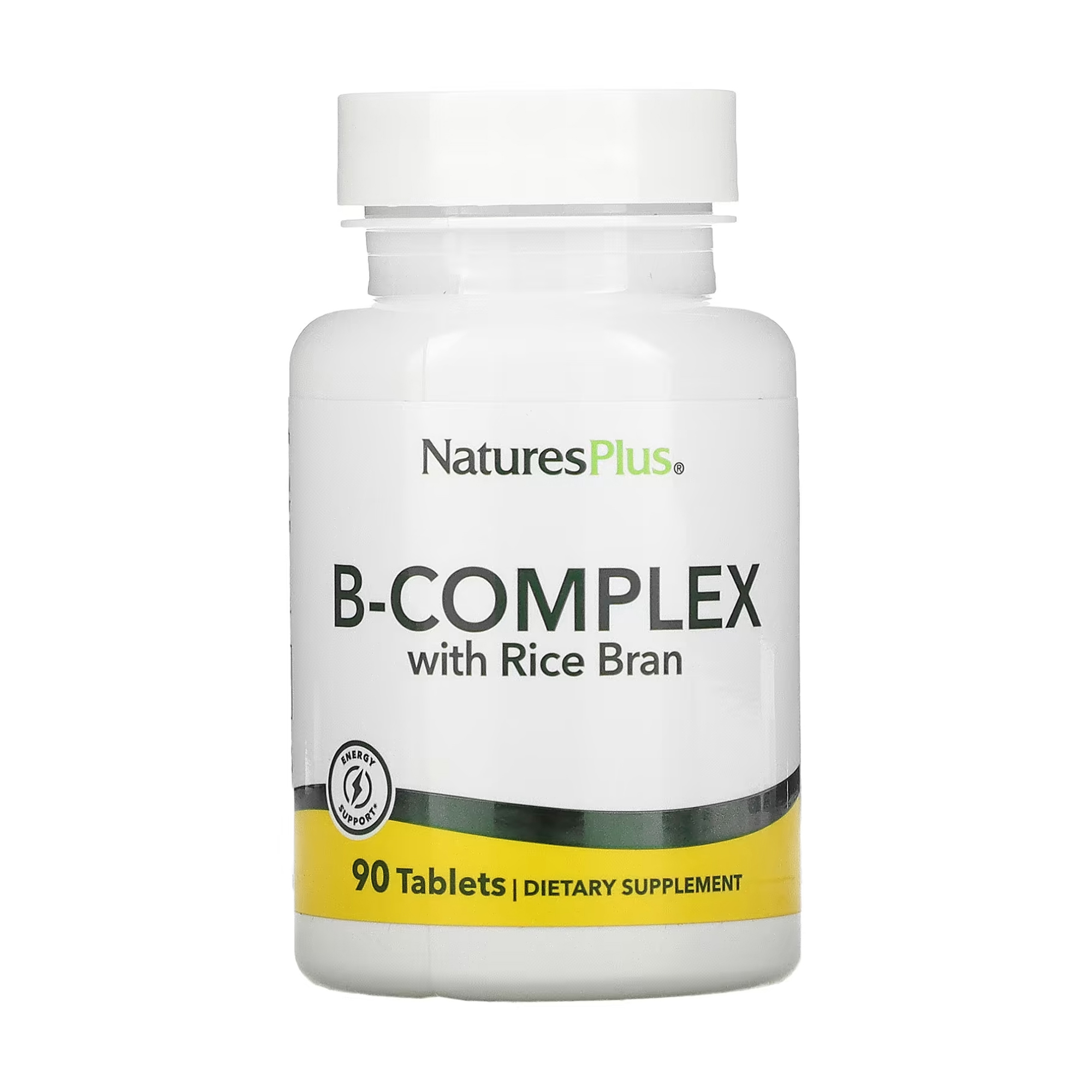 

В-комплекс з рисовими висівками NaturesPlus B-Complex With Rice Bran, 90 таблеток