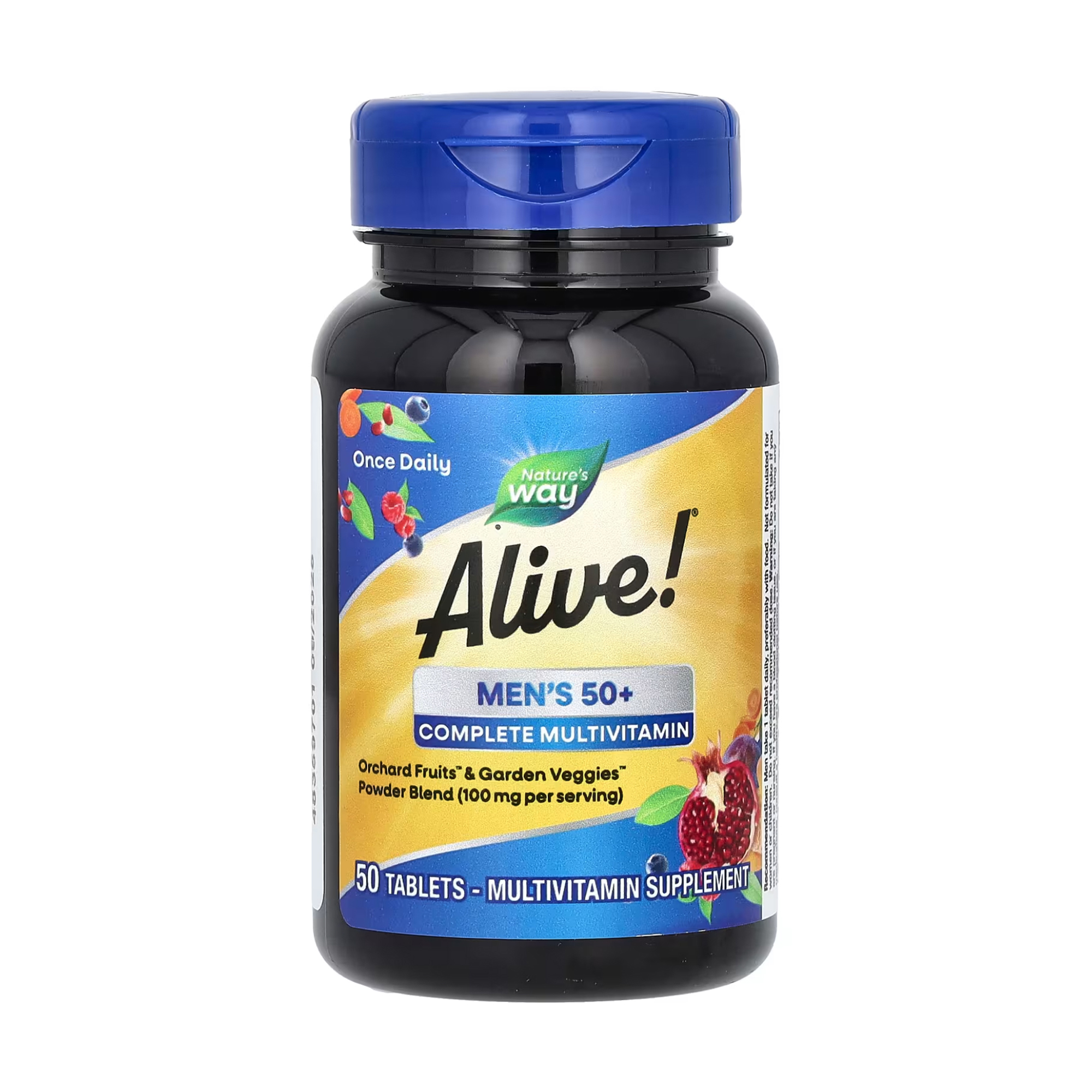 

Мультивітаміни для чоловіків 50+ Nature's Way Alive! Men's 50+ Complete Multivitamin, 50 таблеток