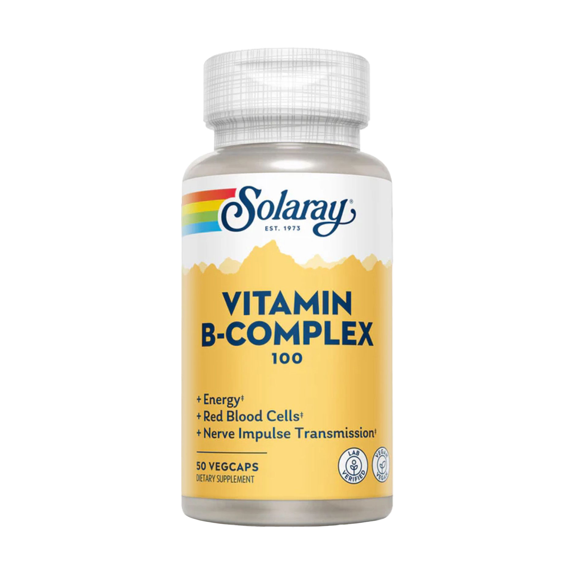 

Вітаміни групи В Solaray Vitamin B-Complex 100, 50 вегетаріанських капсул