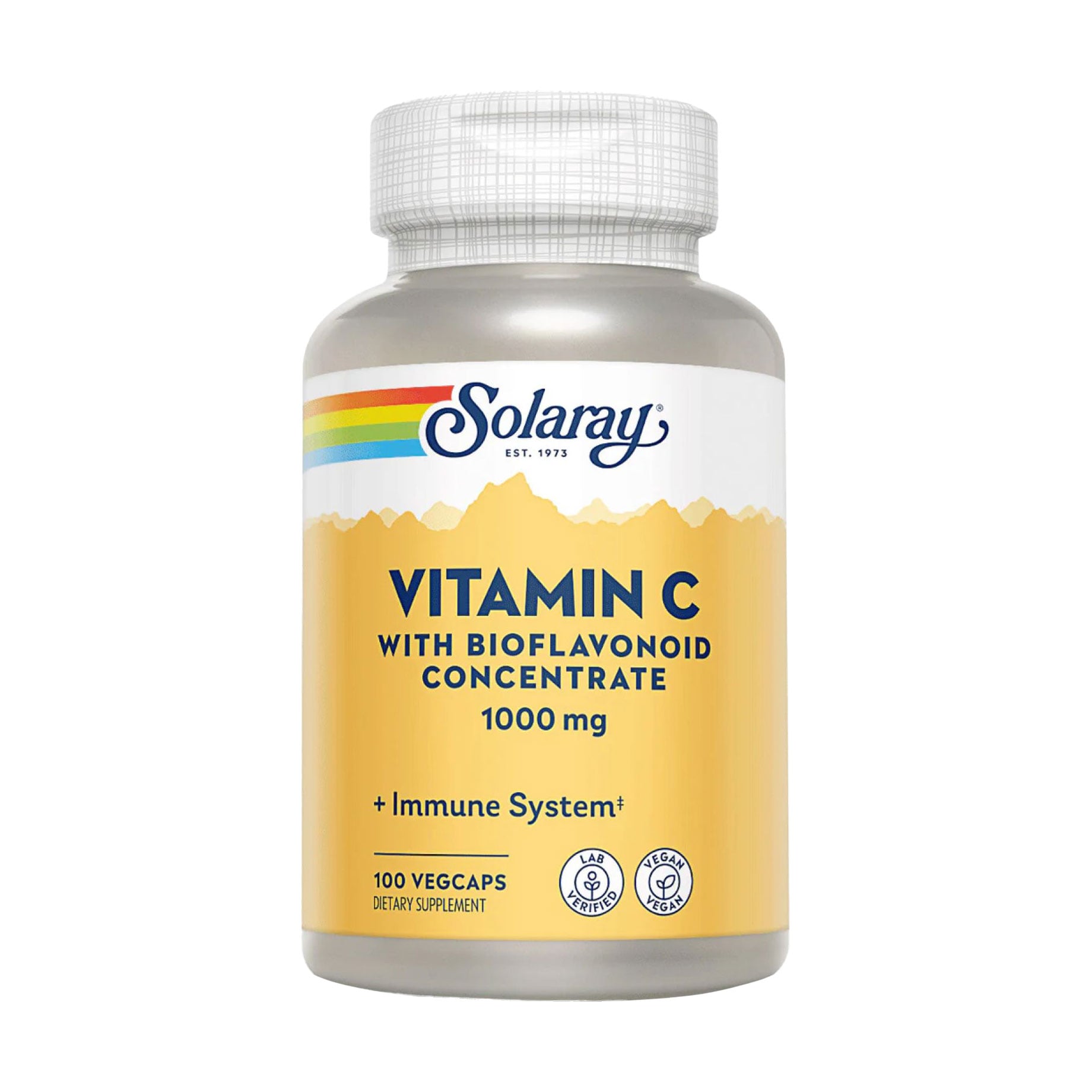 

Вітамін C із концентратом біофлавоноїдів Solaray Vitamin C, 1000 мг, 100 вегетаріанських капсул