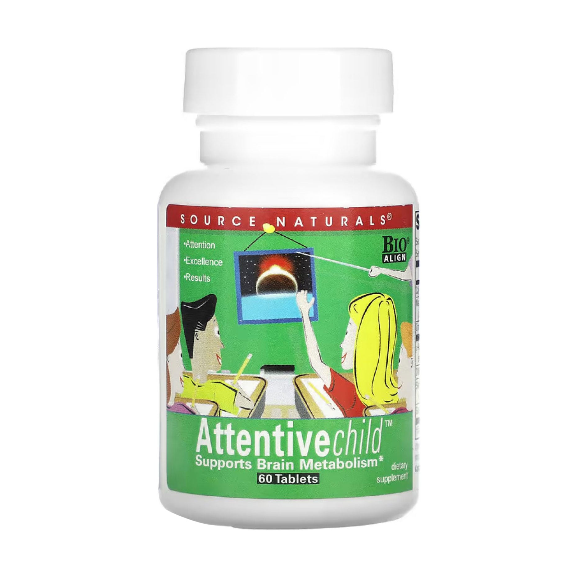 

Комплекс уважна дитина Source Naturals Attentive Child, 60 таблеток