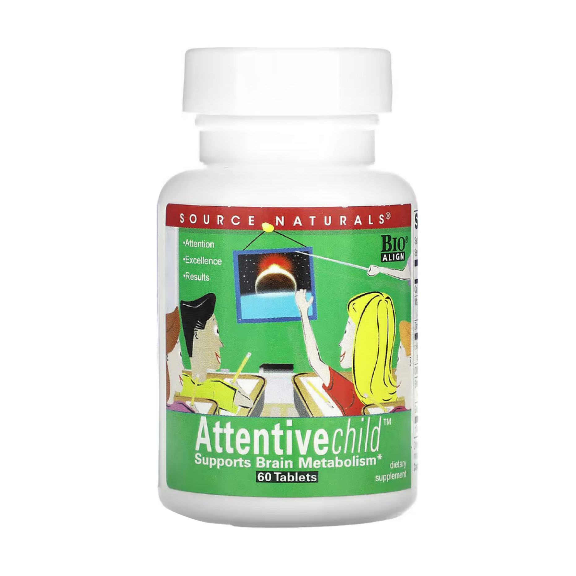 

Комплекс уважна дитина Source Naturals Attentive Child, 60 таблеток