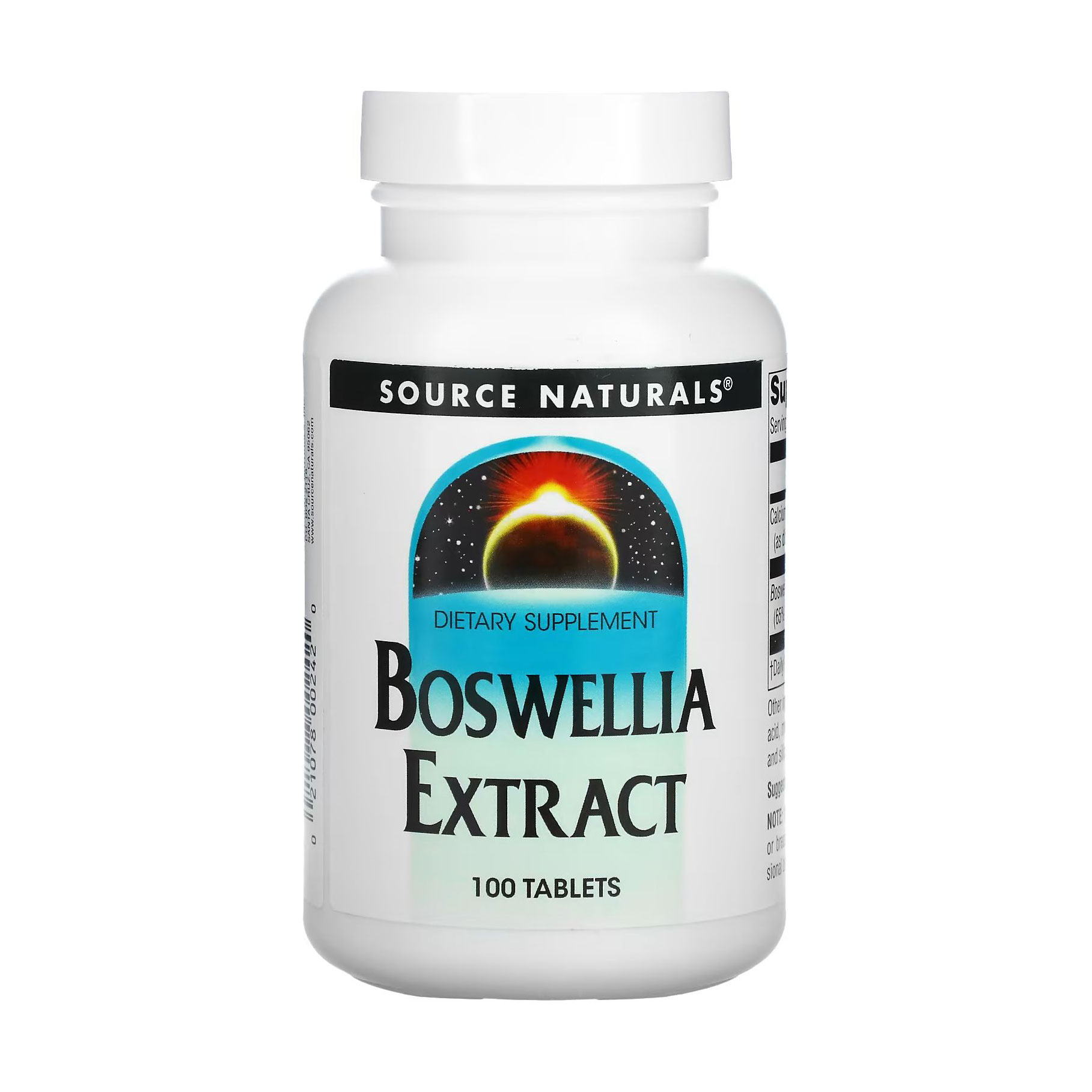 

Екстракт босвелії Source Naturals Boswellia Extract, 100 таблеток