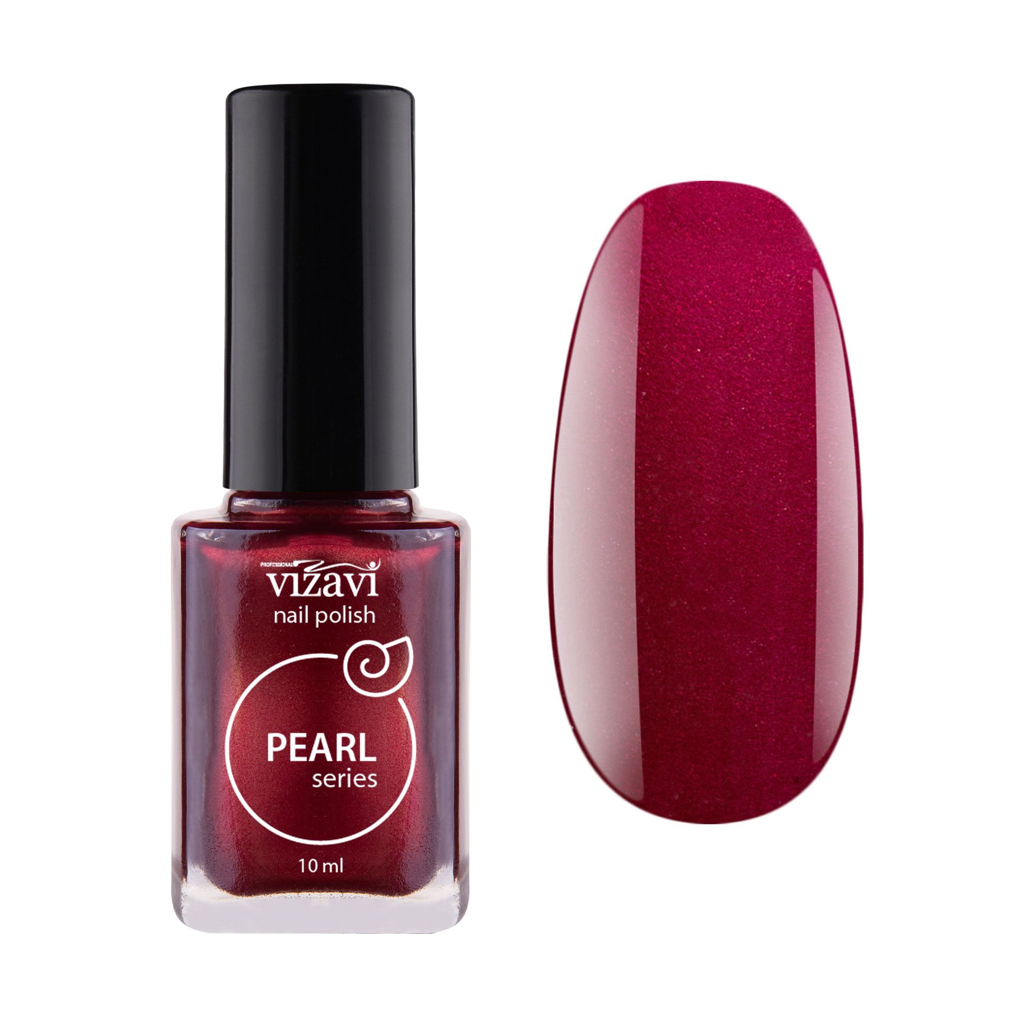 

Лак для нігтів Vizavi Professional Pearl Series Nail Polish 22 Бордовий, 10 мл