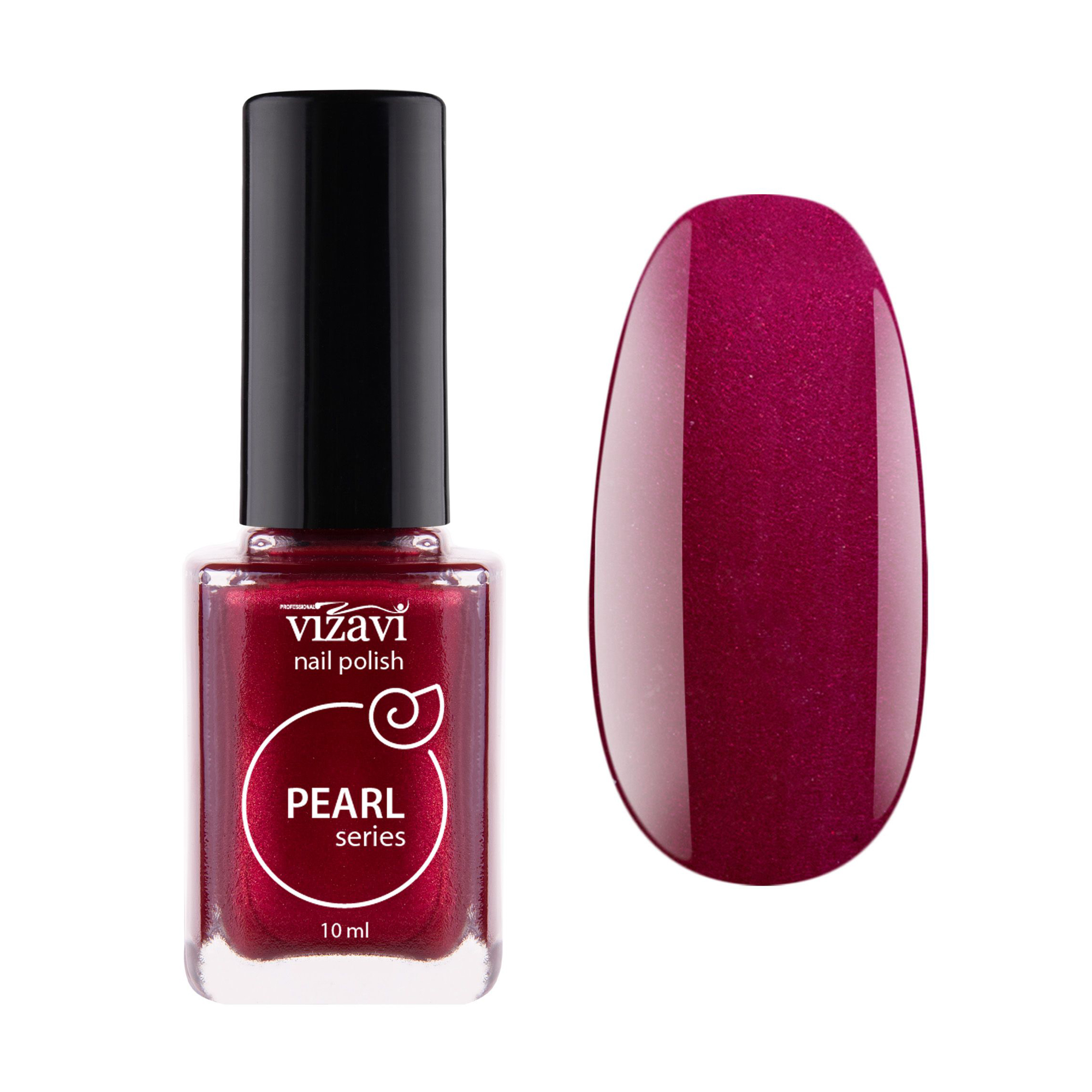 

Лак для нігтів Vizavi Professional Pearl Series Nail Polish 23 Бордовий, 10 мл