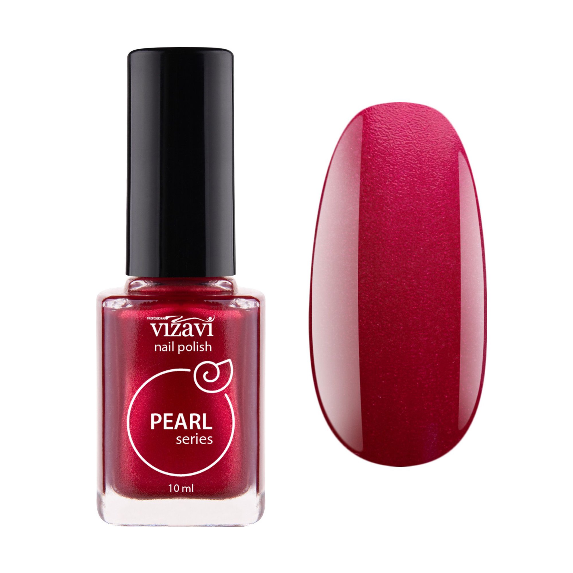 

Лак для нігтів Vizavi Professional Pearl Series Nail Polish 24 Малиновий, 10 мл