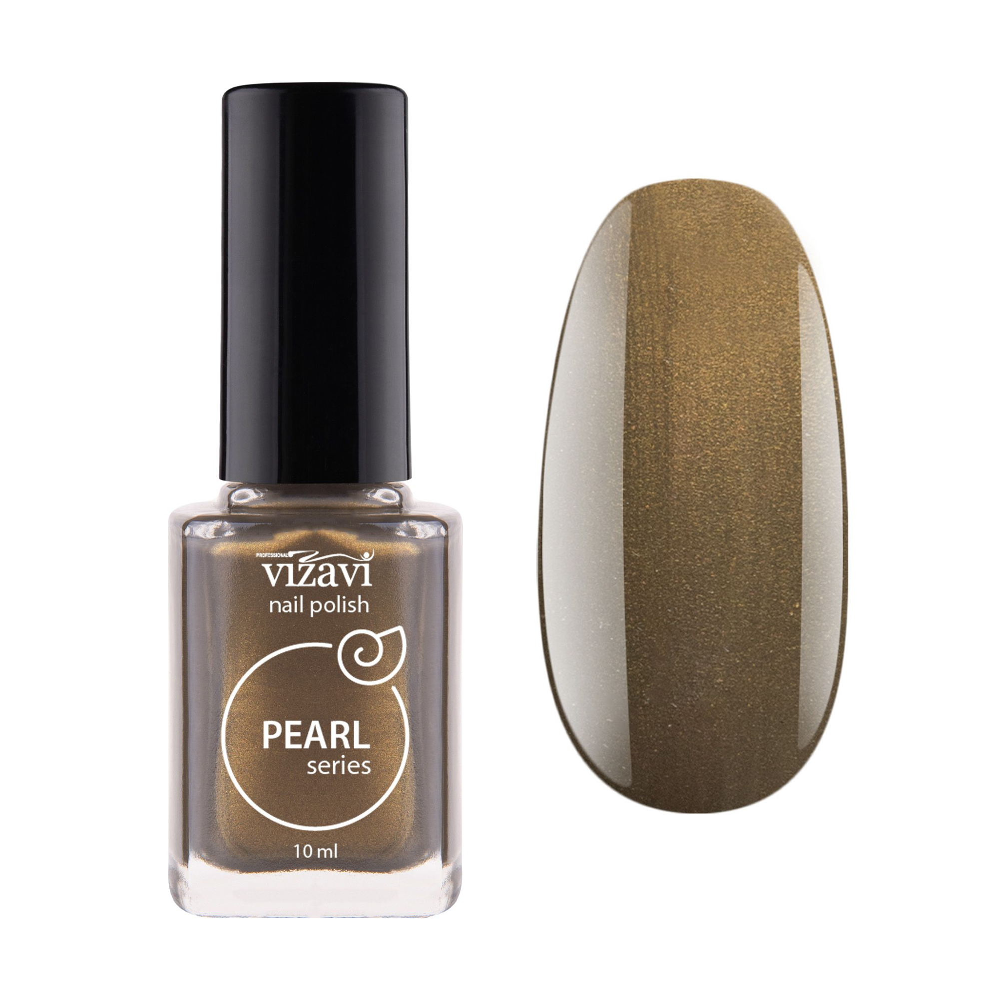 

Лак для нігтів Vizavi Professional Pearl Series Nail Polish 30 Коричневий, 10 мл