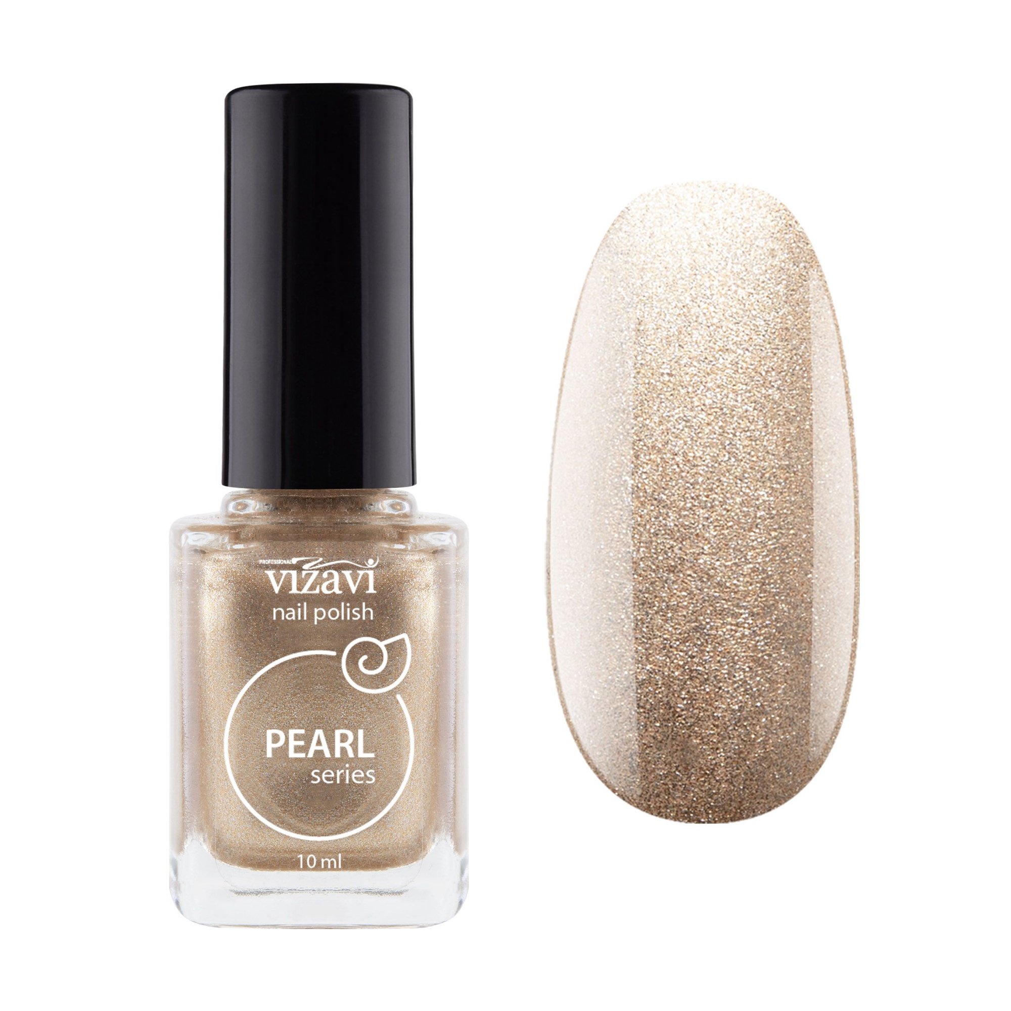 

Лак для нігтів Vizavi Professional Pearl Series Nail Polish 12 Золото, 10 мл