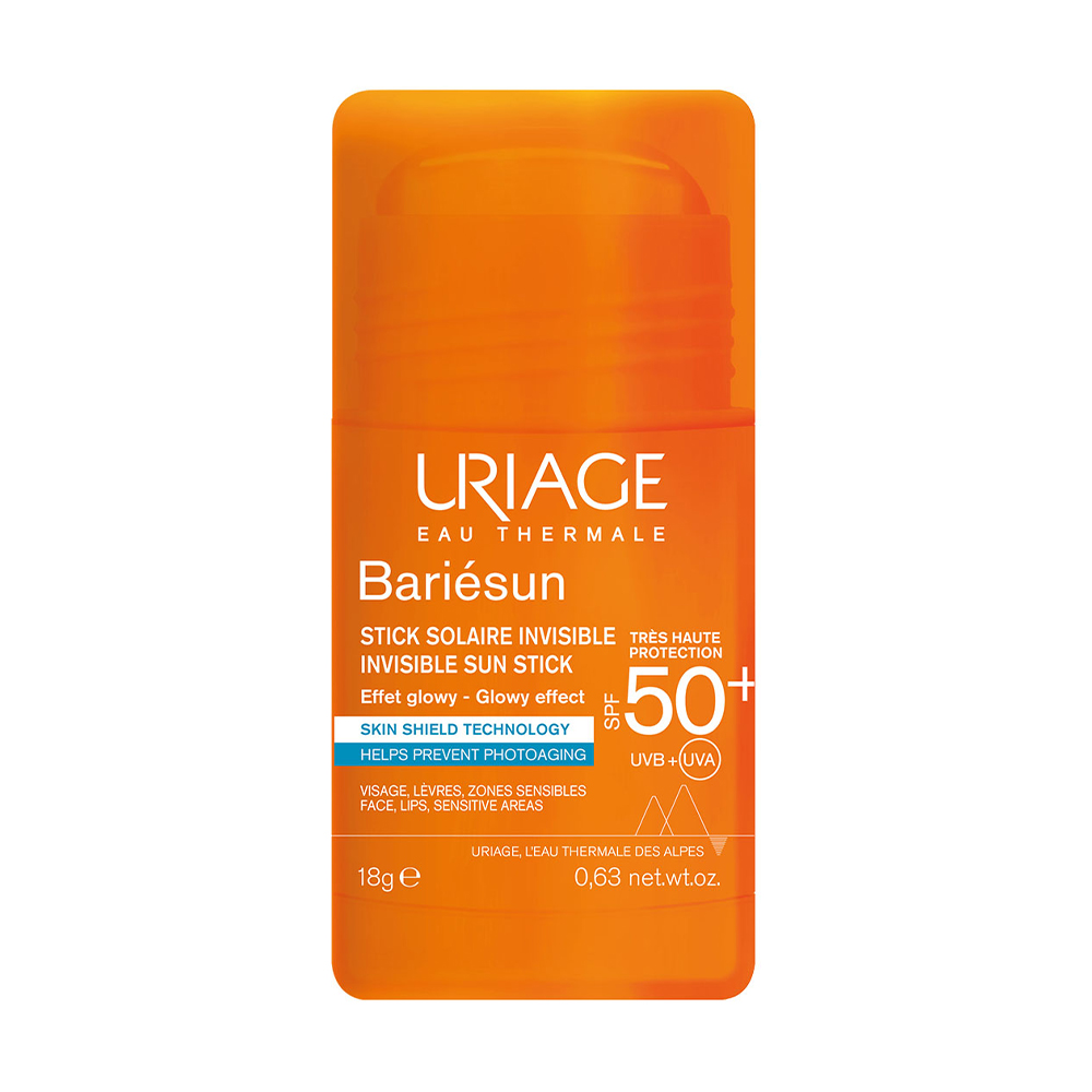 

Невидимий стік для обличчя та тіла для вразливих зон Uriage Bariesun Invisible Stick SPF 50+, 18 г