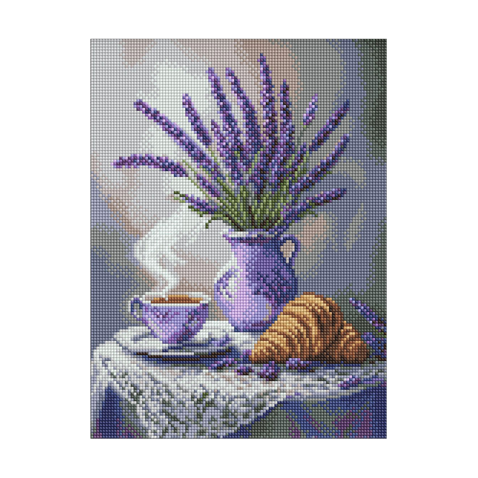 

Алмазна мозаїка Ideyka Лавандовий натюрморт, 30*40 см (AMO8208)