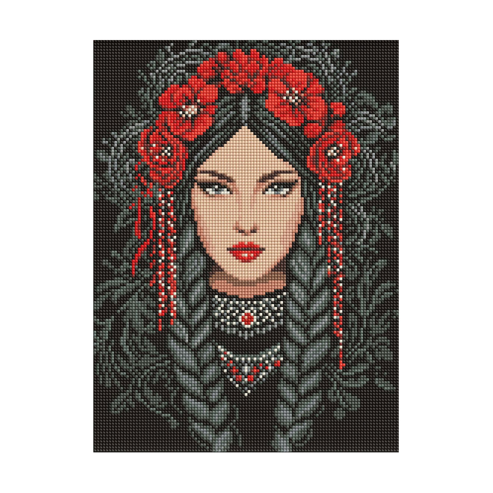 

Алмазна мозаїка Ideyka Незламна українка, 30*40 см (AMO8217)