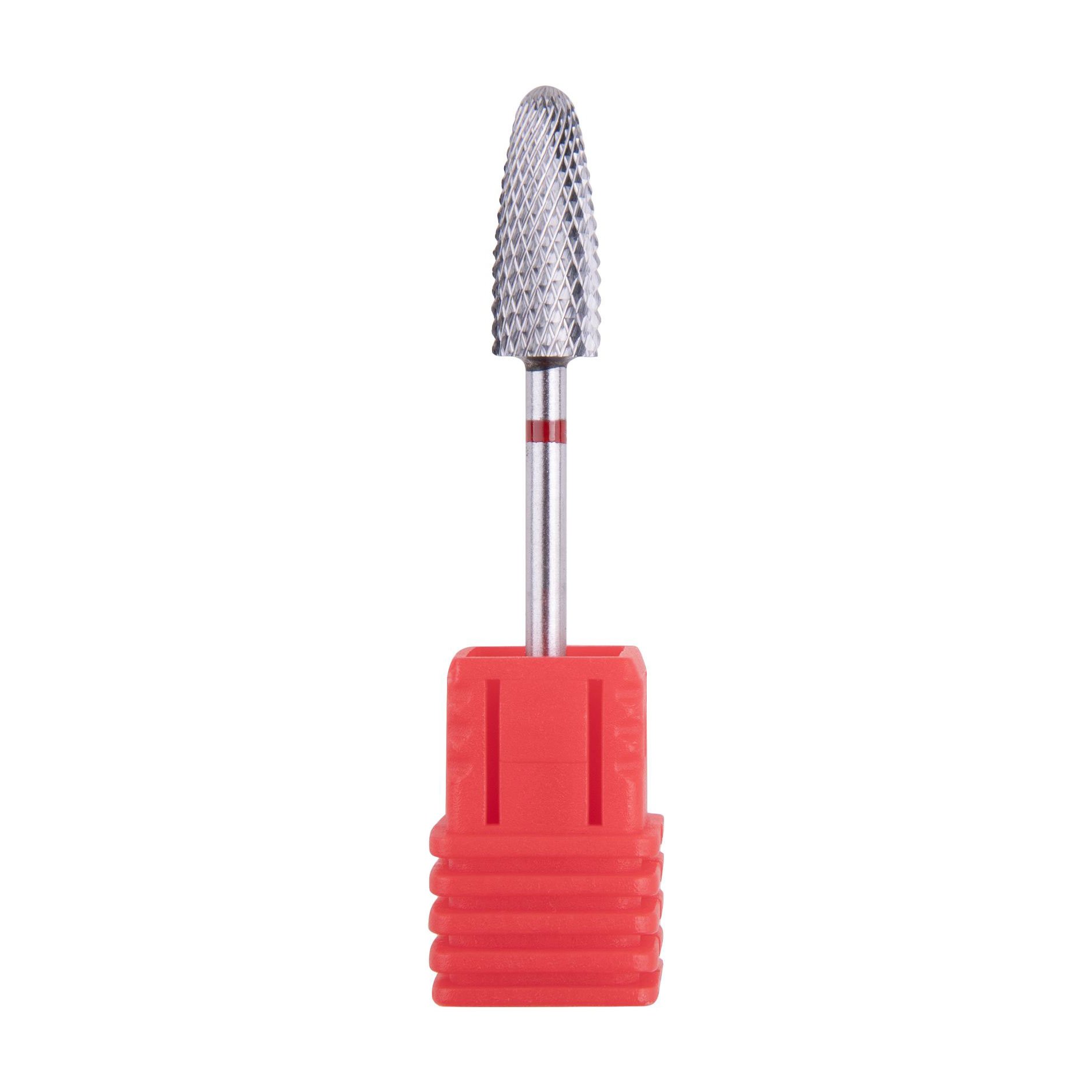 

Твердосплавна фреза для манікюру Vizavi Professional Flame Bit КF, червона