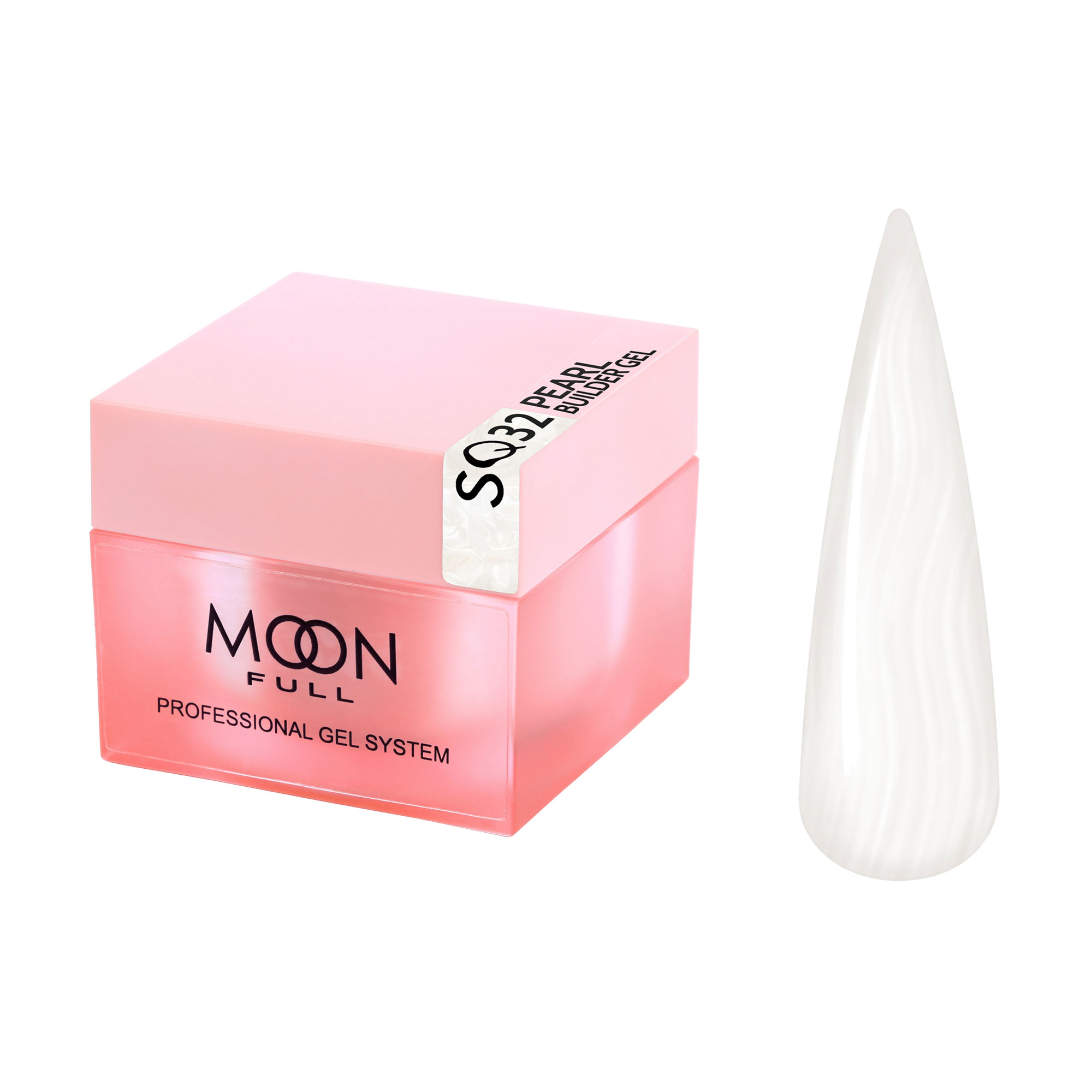 

Моделювальний гель для нігтів Moon Full Professional Gel System Pearl Builder Gel, SQ32, 30 мл