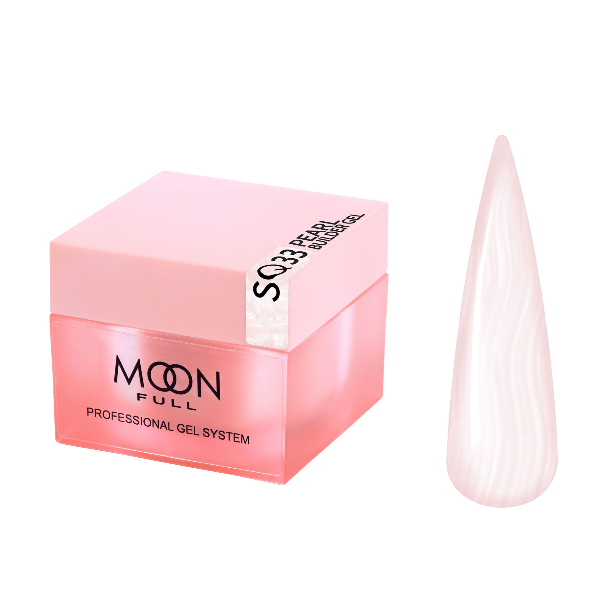 

Моделювальний гель для нігтів Moon Full Professional Gel System Pearl Builder Gel, SQ33, 30 мл