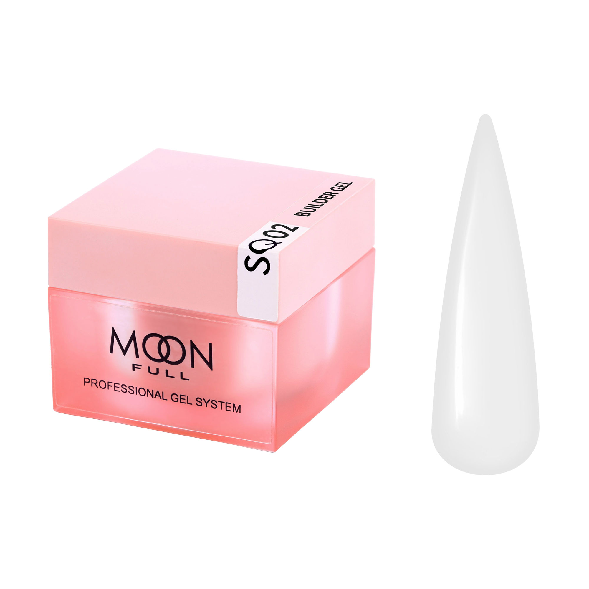 

Моделювальний гель для нігтів Moon Full Professional Gel System Builder Gel, SQ02, 30 мл