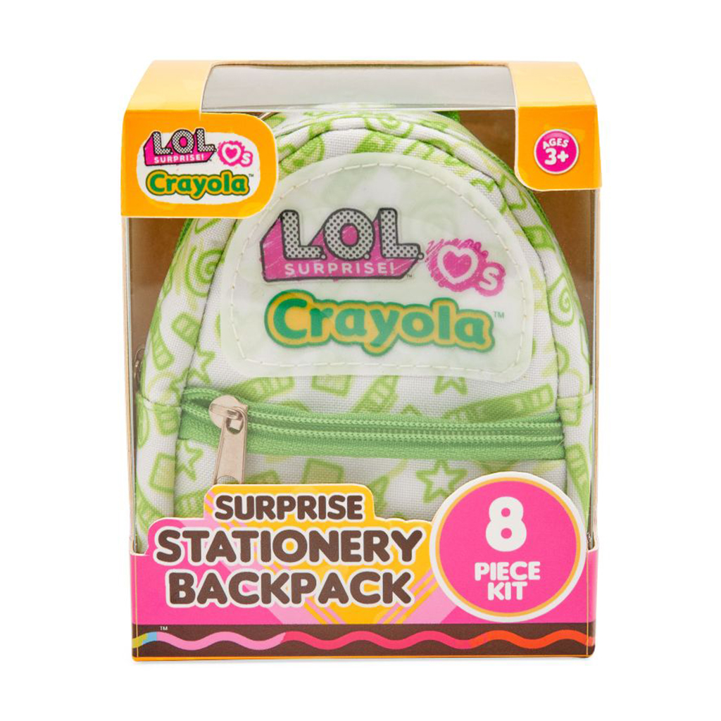 

Дитячий набір для творчості Crayola L.O.L Surprise! Міні-рюкзак зелений, від 3 років (35054-A)