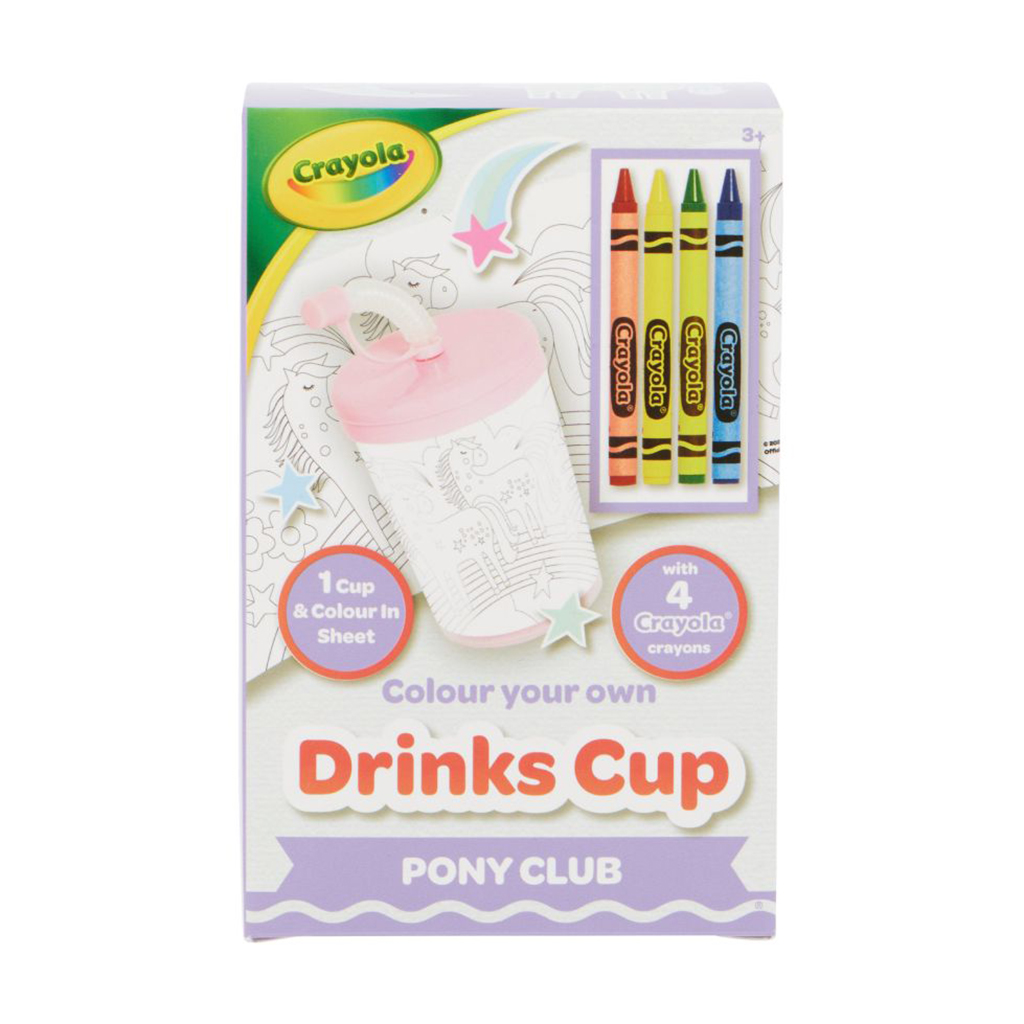 

Дитячий набір для творчості Crayola Drinks Cup Pony Club, від 3 років (15765-B)