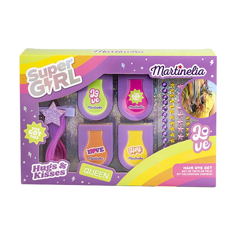 

Набір для фарбування волосся Martinelia Super Girl від 5 років, 6 предметів (44061)